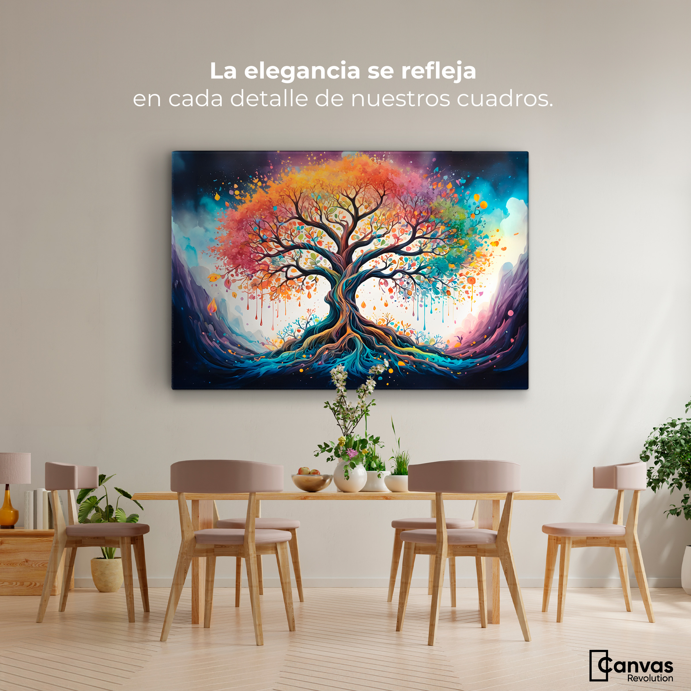 Foto 2 | Cuadro Decorativo Canvas Árbol Encantado 90x60