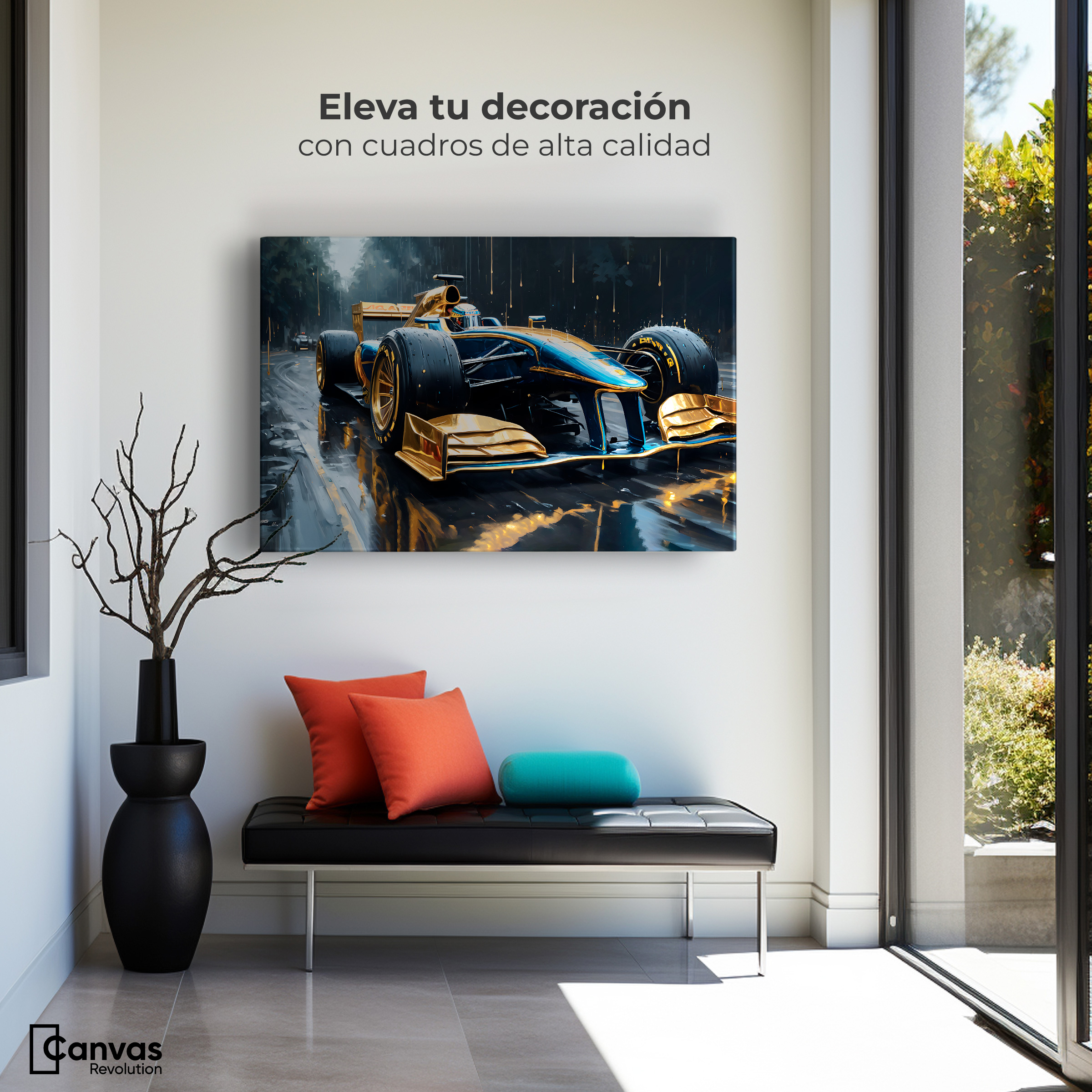 Foto 4 pulgar | Cuadro Decorativo Canvas Velocidad Tormenta 90x60