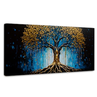 Foto 1 | Cuadro Decorativo Canvas Arbol Alma Dorada 120x60