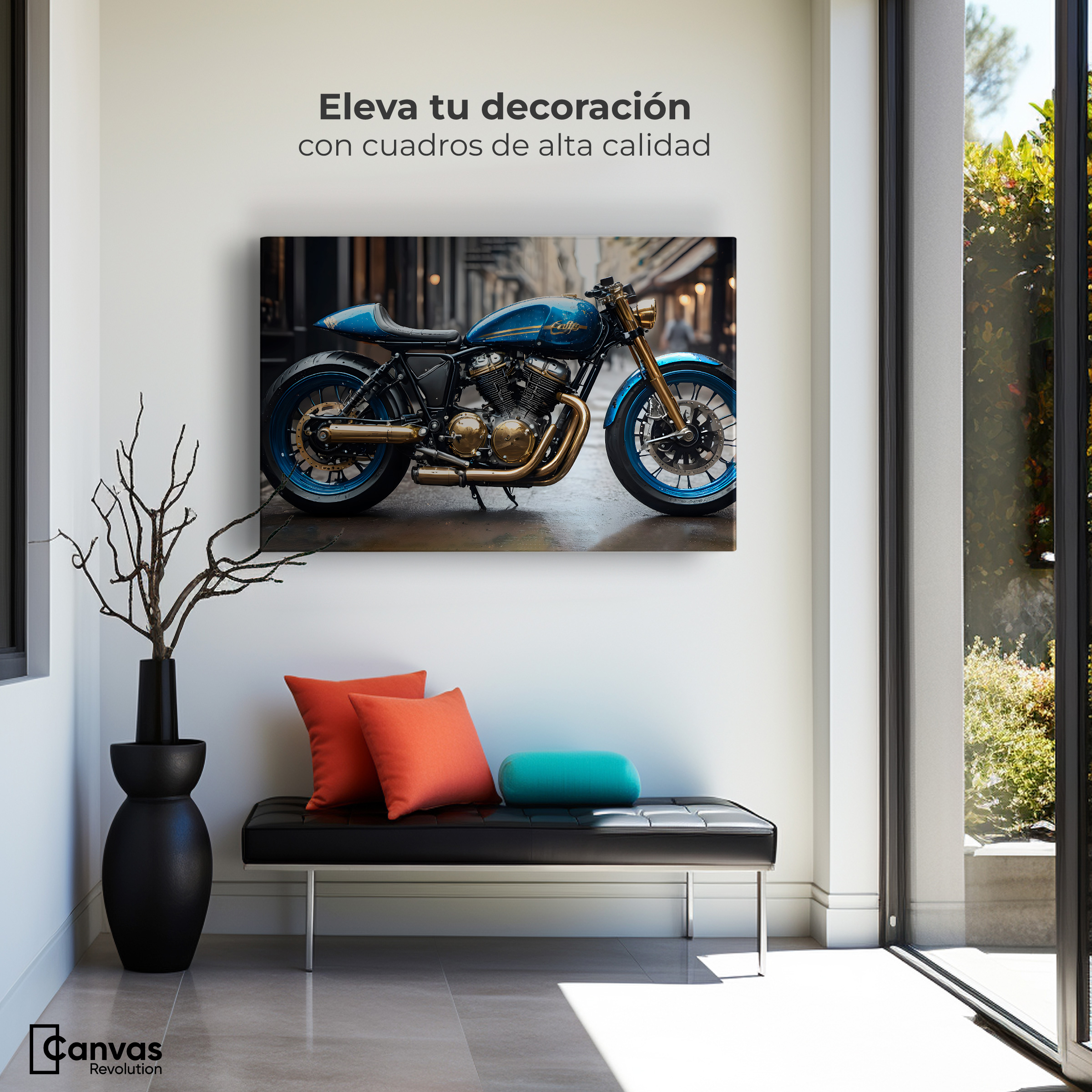 Foto 4 pulgar | Cuadro Decorativo Canvas Reflejos Urbanos 90x60