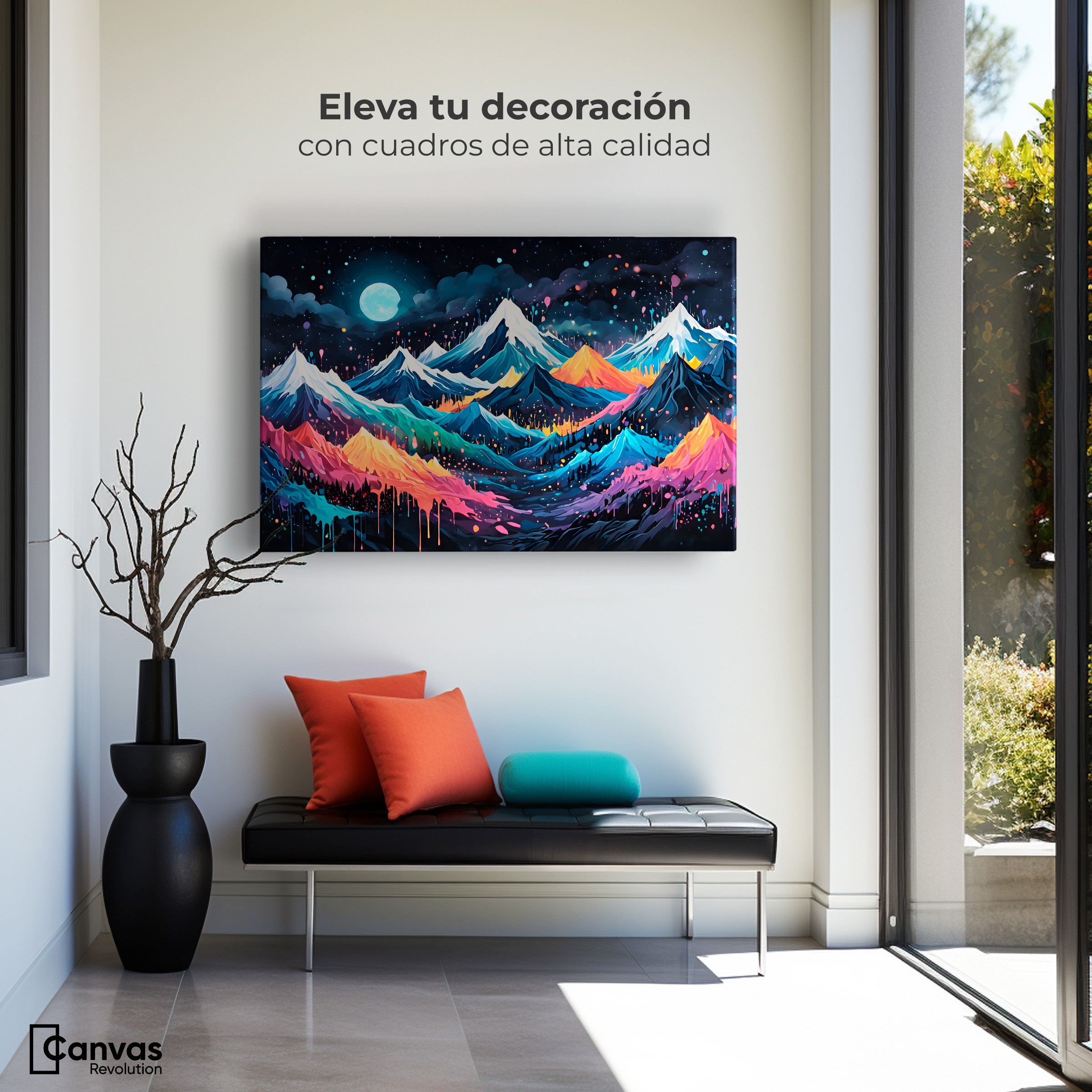 Foto 4 pulgar | Cuadro Decorativo Canvas Paisaje Fantástico 90x60