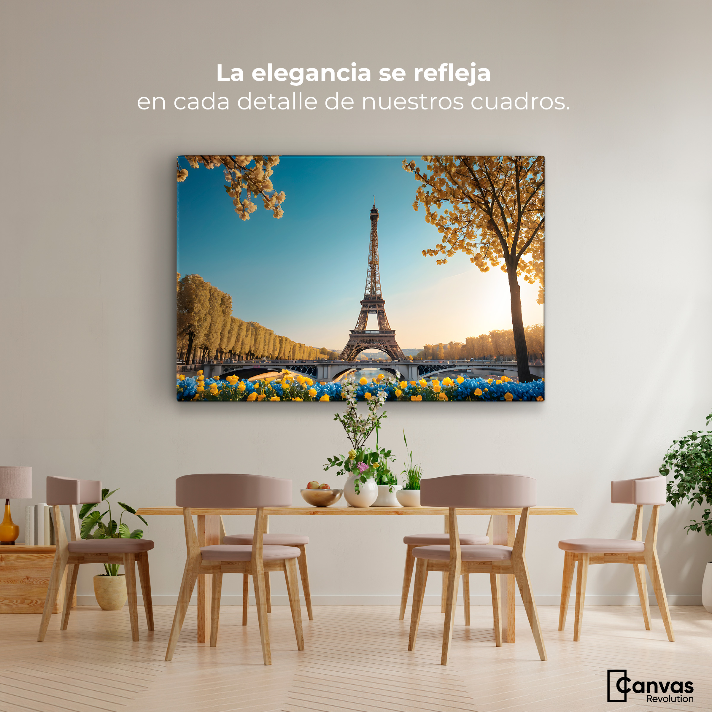 Foto 2 | Cuadro Decorativo Canvas París Brillante 90x60