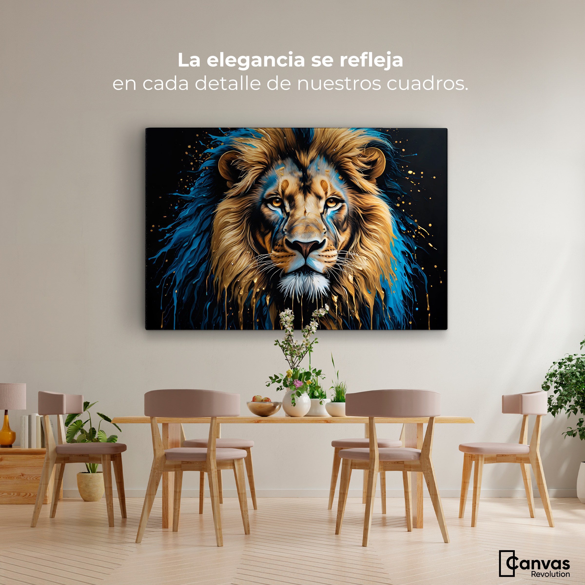 Foto 2 | Cuadro Decorativo Canvas Rey Majestuosidad 90x60