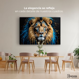 Foto 2 | Cuadro Decorativo Canvas Rey Majestuosidad 90x60