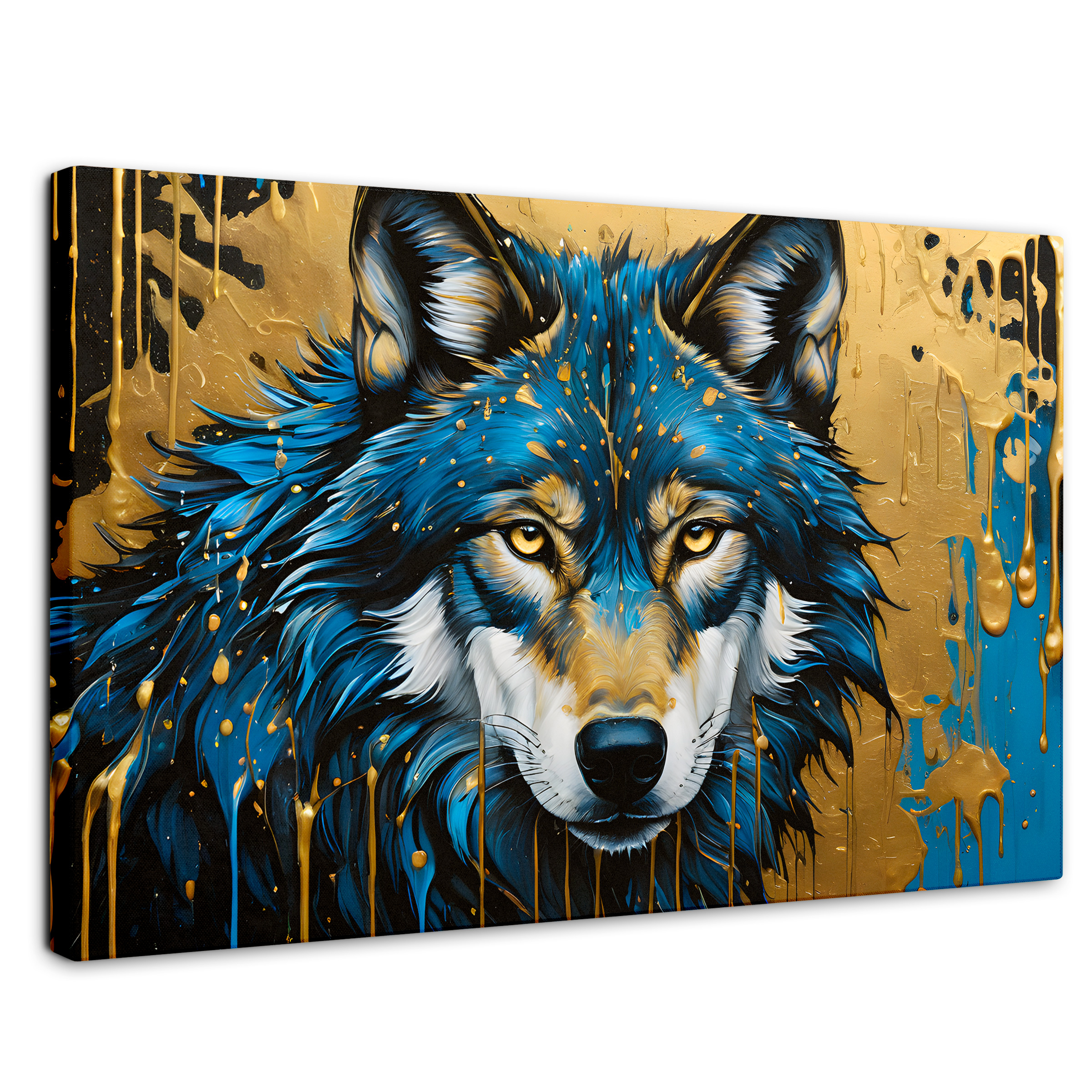 Cuadro Decorativo Canvas Lobo Majestuoso 90x60