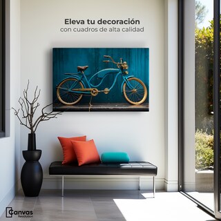 Foto 3 | Cuadro Decorativo Canvas Bicicleta Vintage 90x60