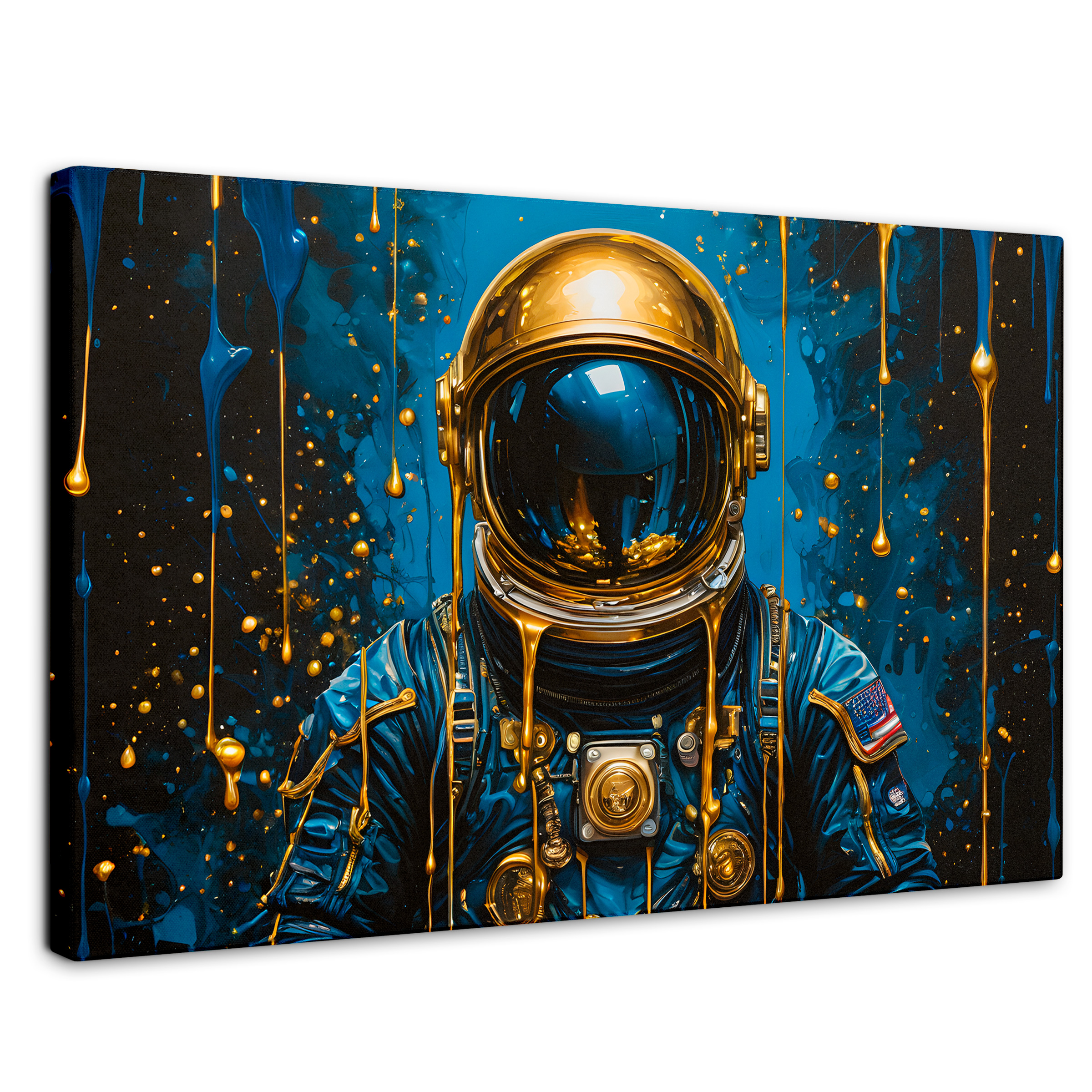 Cuadro Decorativo Canvas Explorador Dorado 90x60