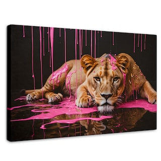 Foto 1 | Cuadro Decorativo Canvas Majestad Rosada 90x60