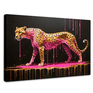 Foto 1 | Cuadro Decorativo Canvas Belleza Felina 90x60