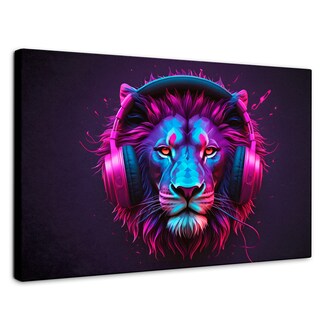Foto 1 | Cuadro Decorativo Canvas Sonidos Salvajes 90x60