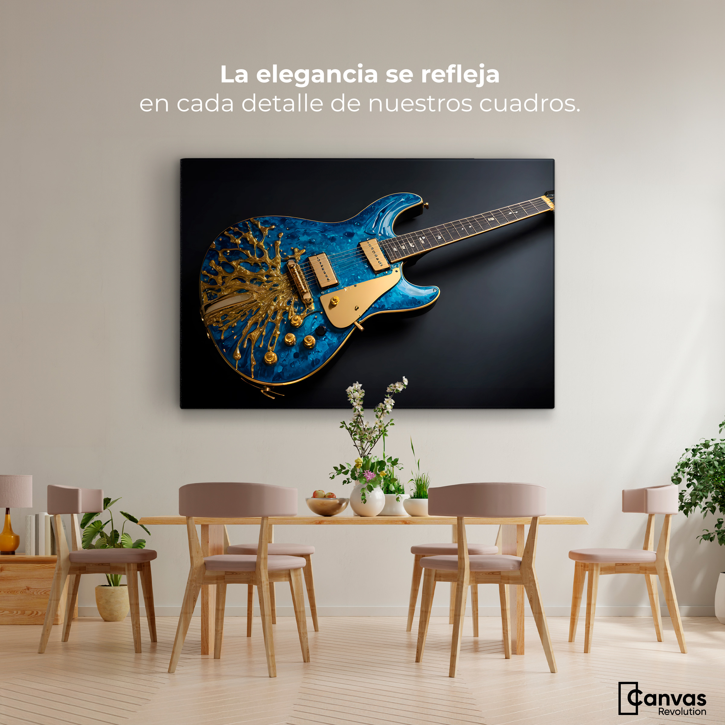 Foto 2 | Cuadro Decorativo Canvas Guitarra Estelar 90x60