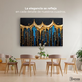 Foto 2 | Cuadro Decorativo Canvas Lluvia Brillante 90x60