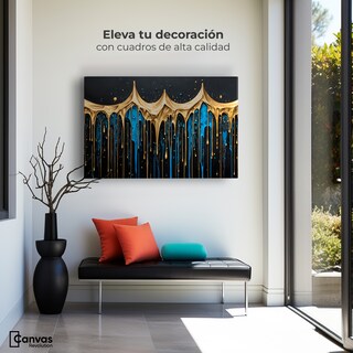 Foto 3 | Cuadro Decorativo Canvas Lluvia Brillante 90x60