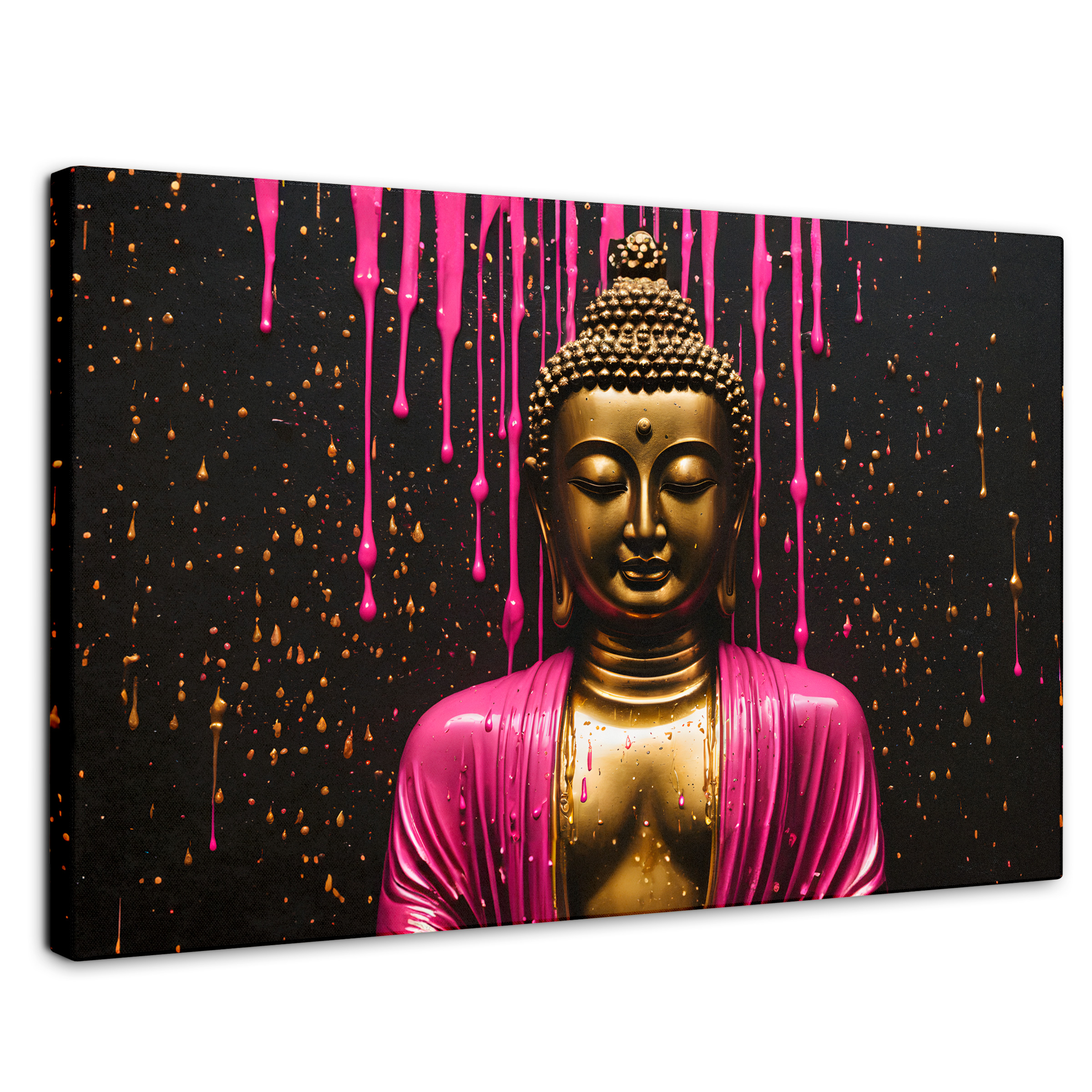 Cuadro Decorativo Canvas Buda Serenidad Brillante 90x60