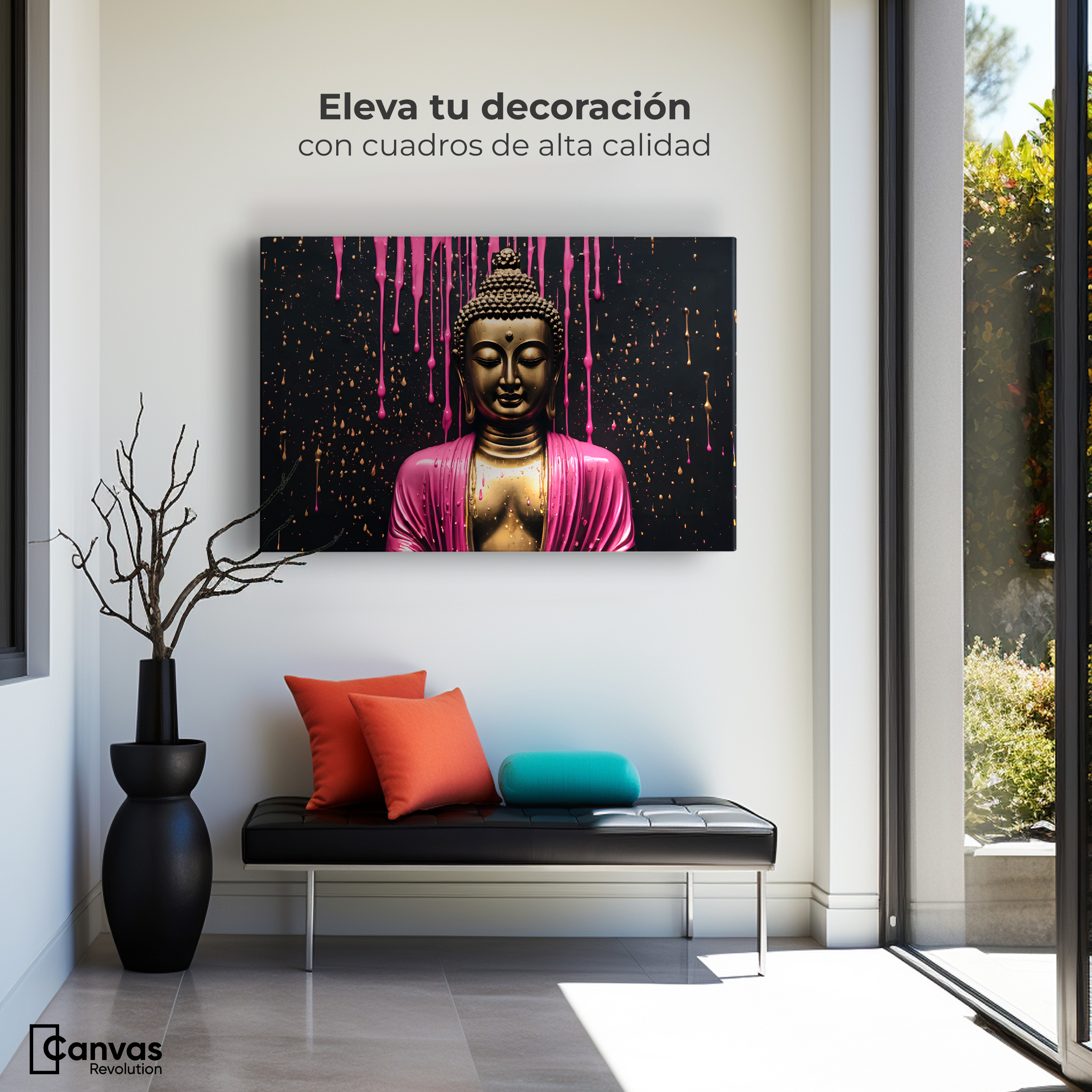 Foto 4 pulgar | Cuadro Decorativo Canvas Buda Serenidad Brillante 90x60