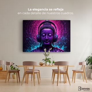 Foto 2 | Cuadro Decorativo Canvas Buda Armonía Digital 90x60