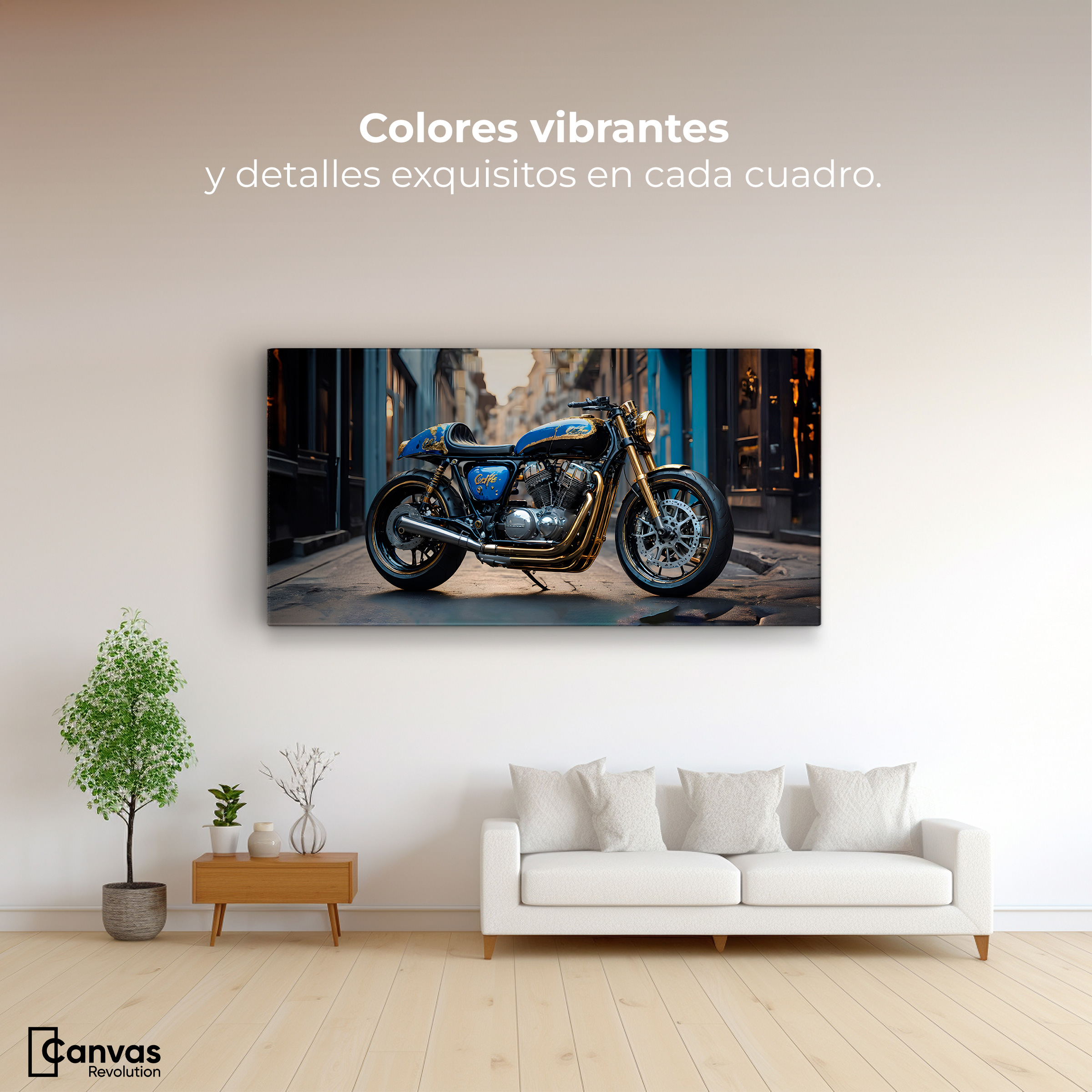 Foto 2 | Cuadro Decorativo Canvas Elegancia Cromática 120x60