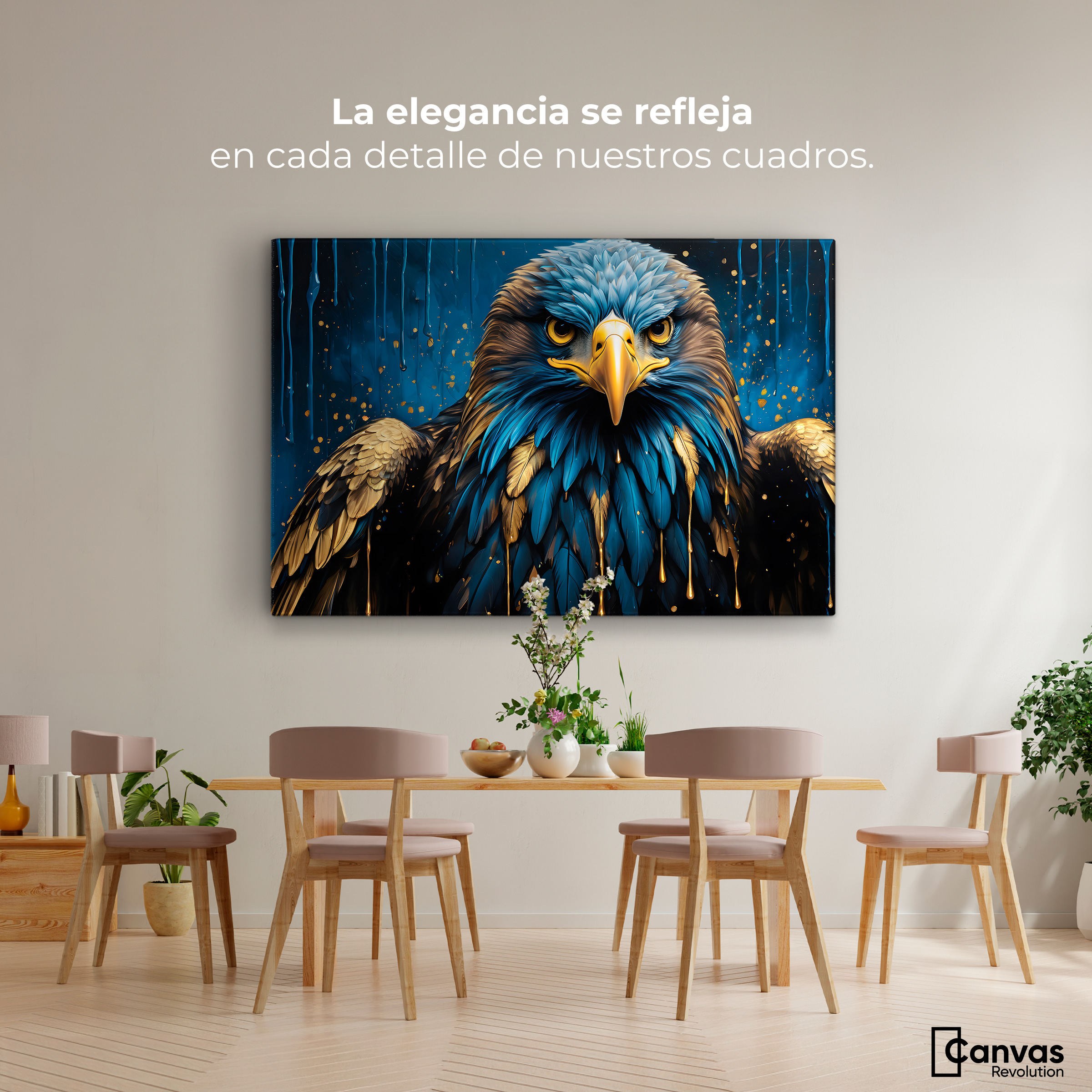 Foto 2 | Cuadro Decorativo Canvas Águila Vibrante 90x60