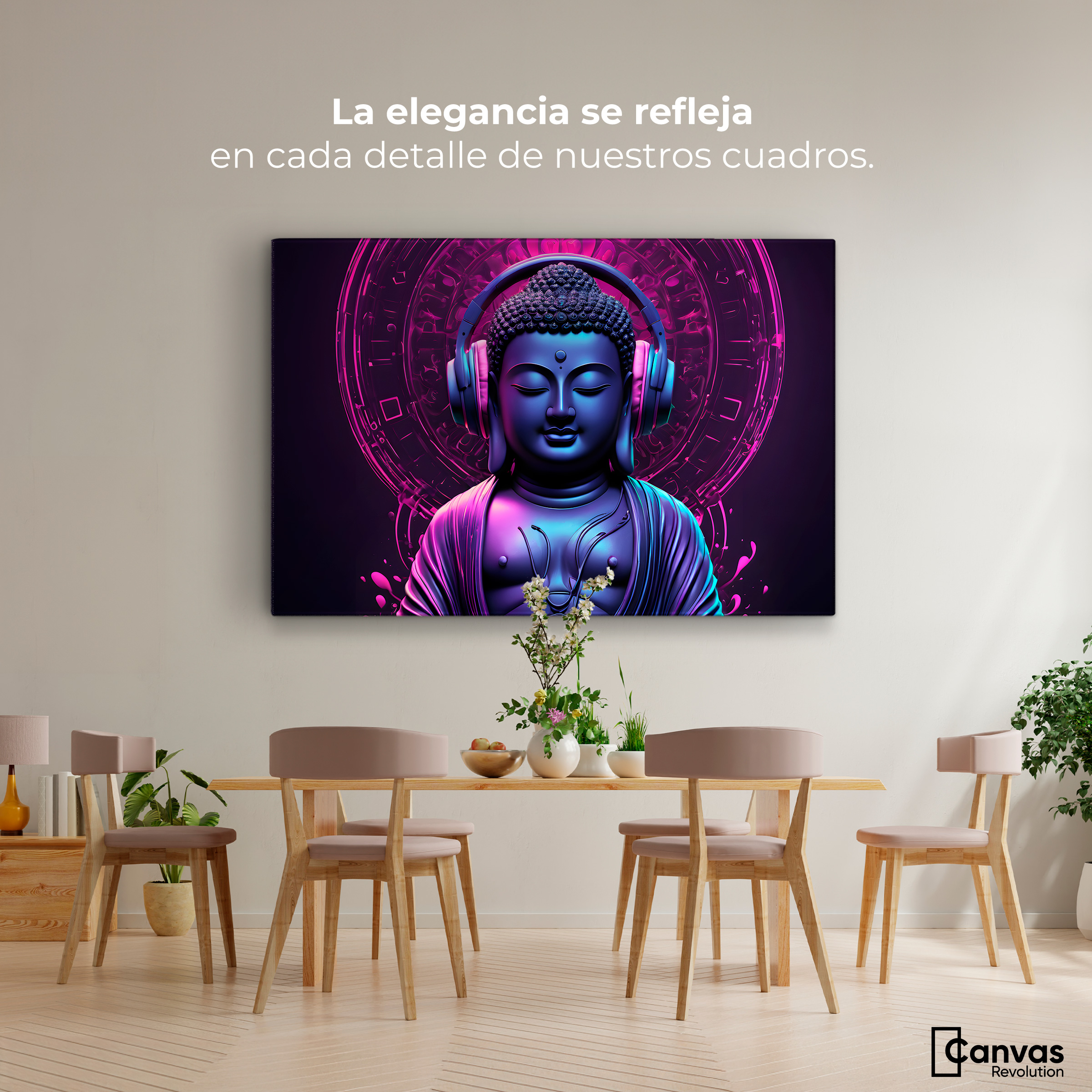 Foto 3 pulgar | Cuadro Decorativo Canvas Sonido Espiritual 90x60