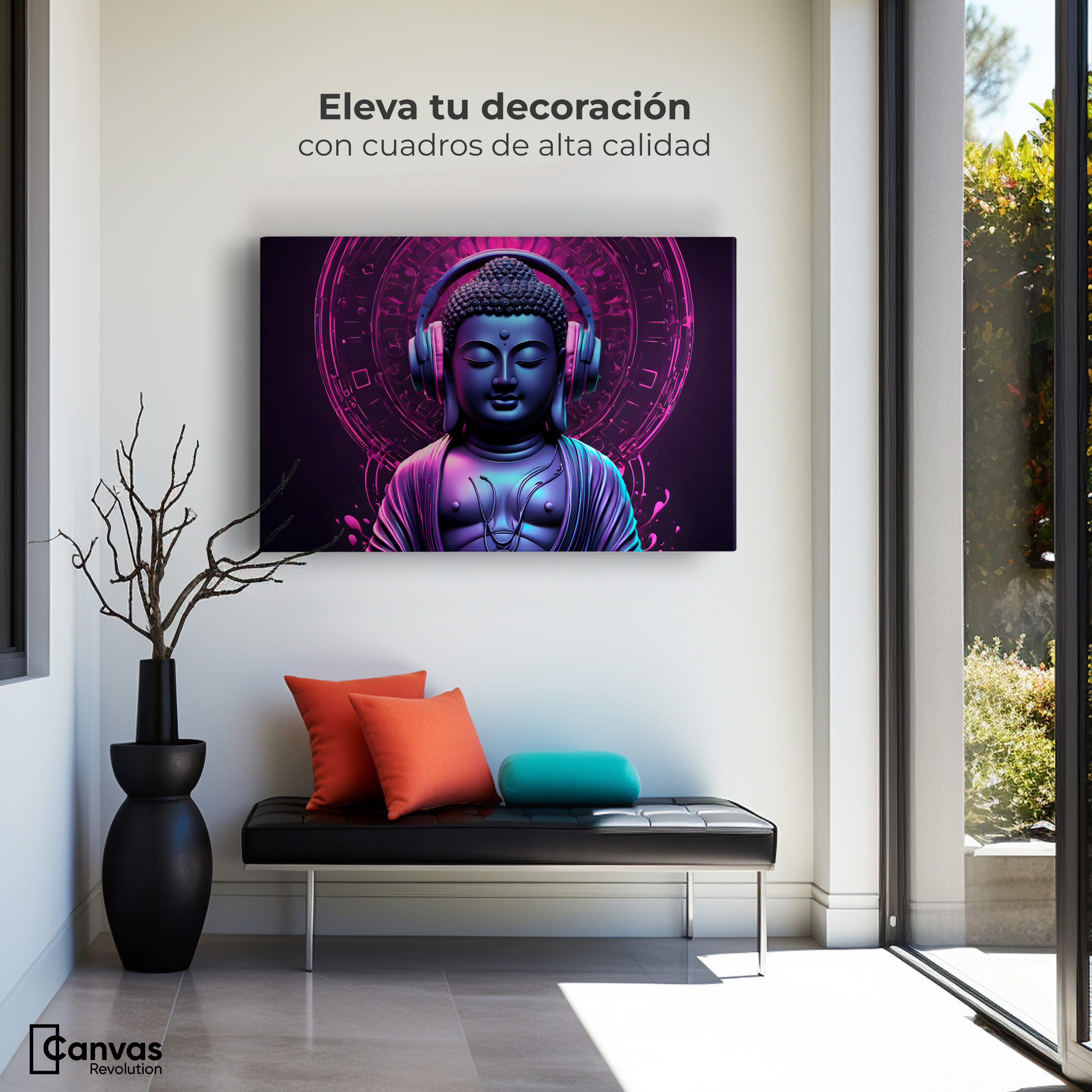 Foto 4 pulgar | Cuadro Decorativo Canvas Sonido Espiritual 90x60