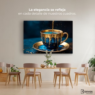 Foto 2 | Cuadro Decorativo Canvas Reflejos Zafiro 90x60