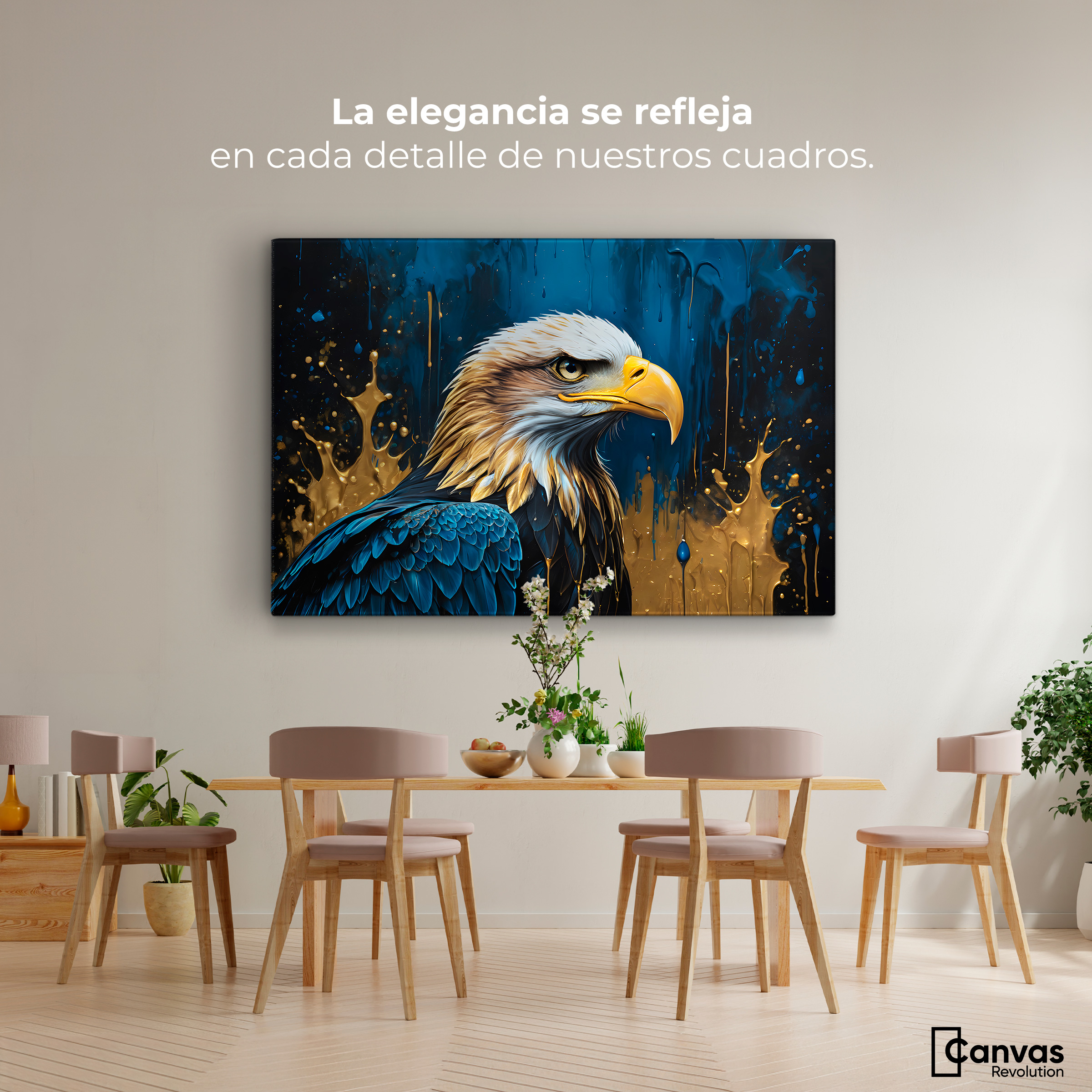 Foto 2 | Cuadro Decorativo Canvas Águila Majestuosa 90x60