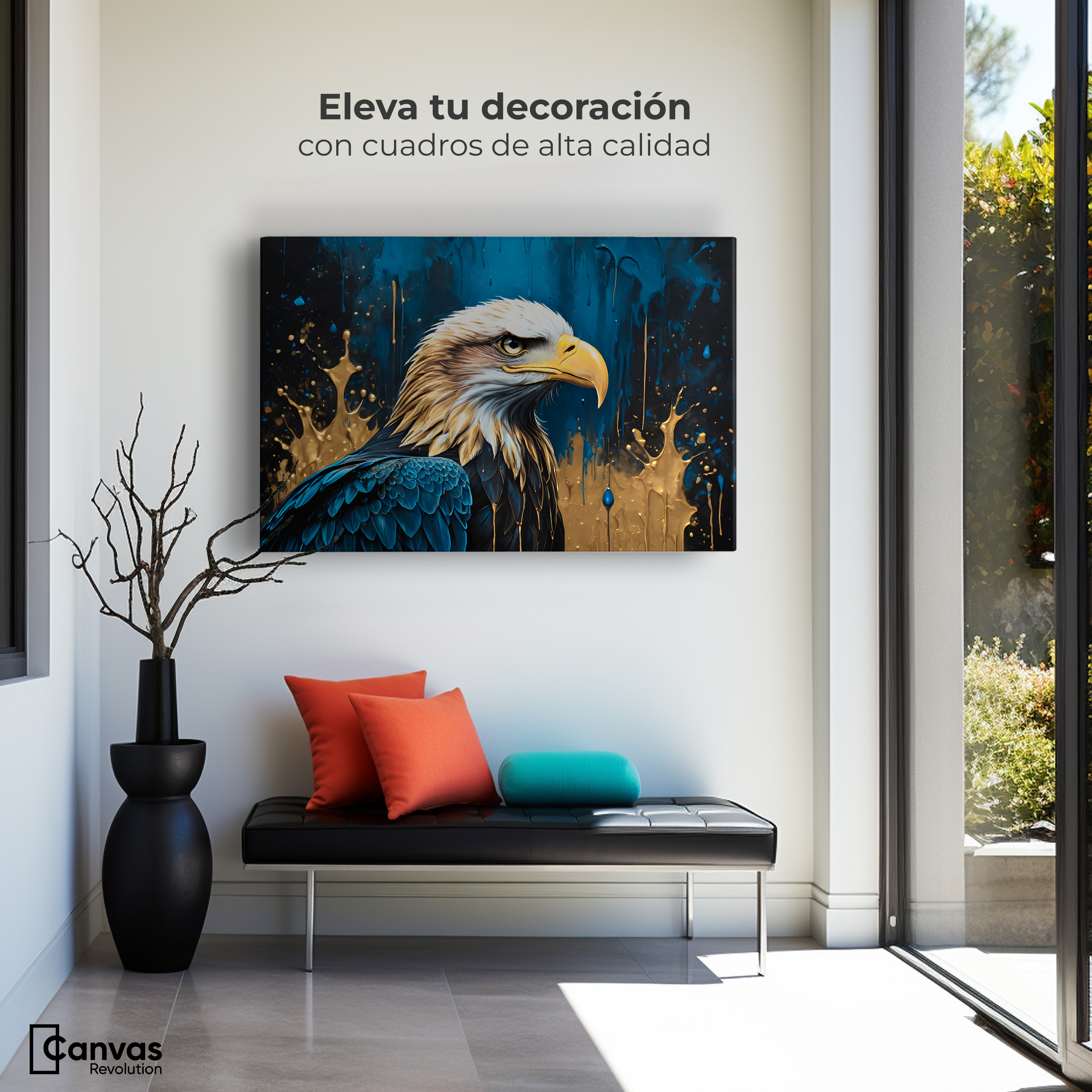 Foto 4 pulgar | Cuadro Decorativo Canvas Águila Majestuosa 90x60