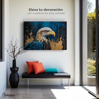 Foto 3 | Cuadro Decorativo Canvas Águila Majestuosa 90x60