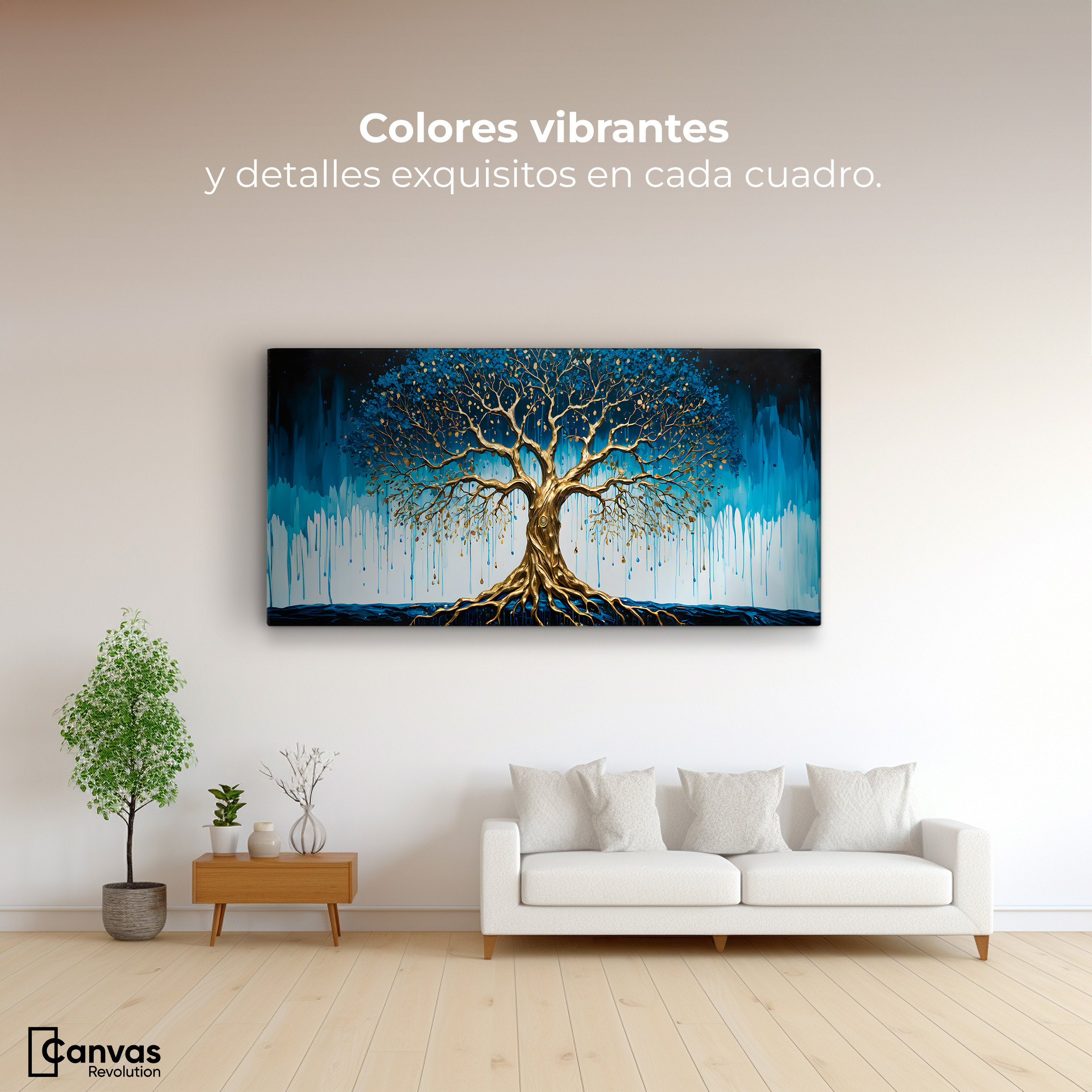 Foto 3 pulgar | Cuadro Decorativo Canvas Armonía Celestial 120x60