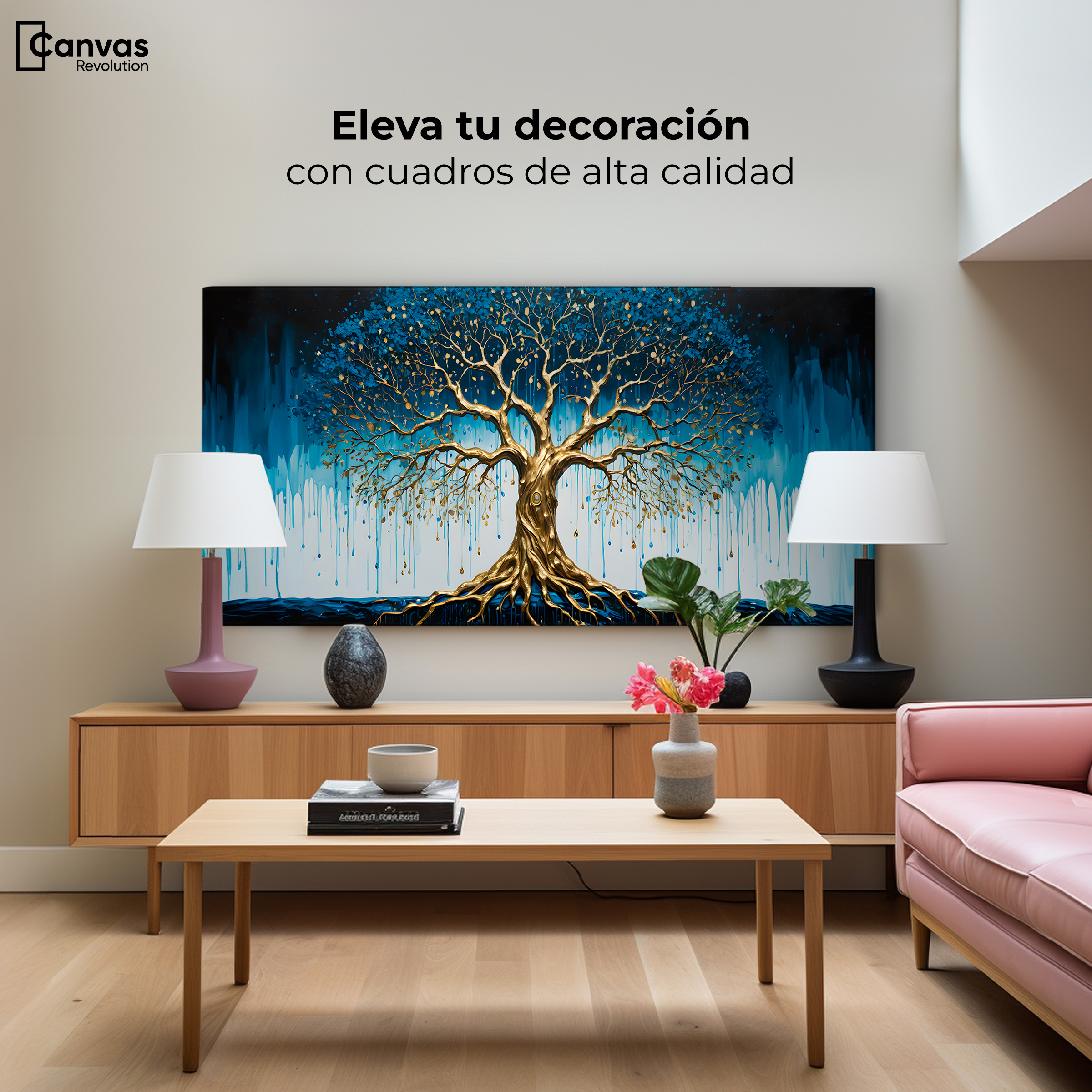 Foto 4 pulgar | Cuadro Decorativo Canvas Armonía Celestial 120x60