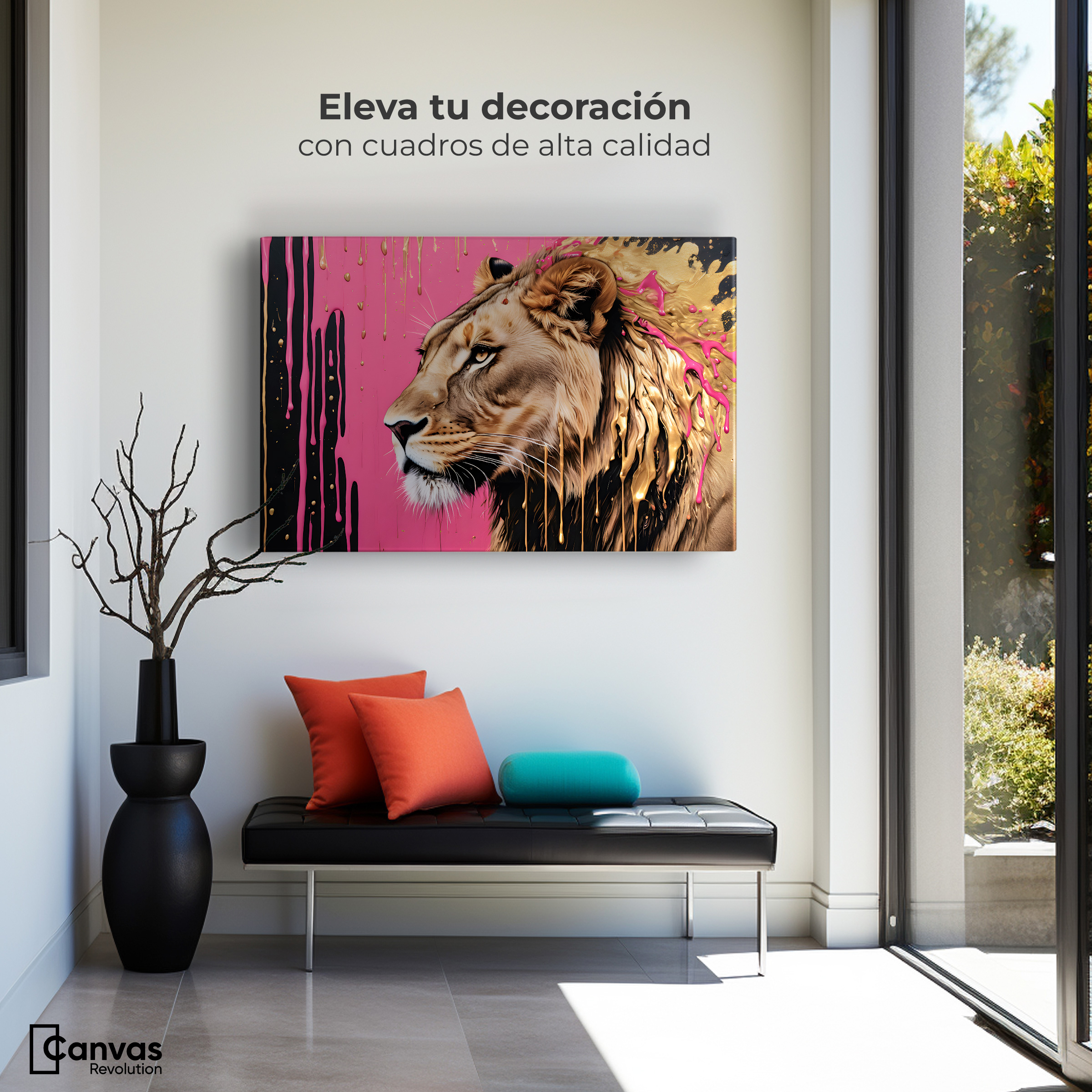 Foto 4 pulgar | Cuadro Decorativo Canvas Melena Majestuosa 90x60