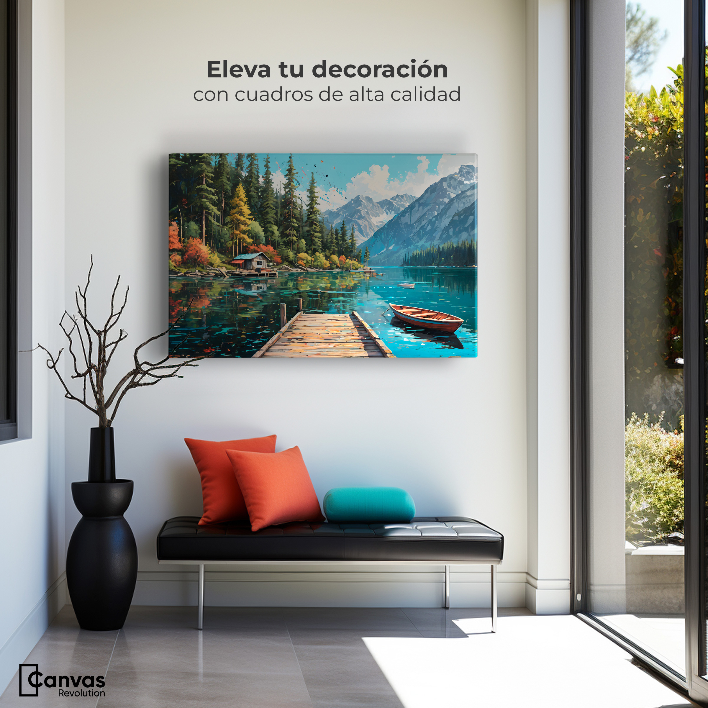 Foto 4 pulgar | Cuadro Decorativo Canvas Paisaje Relajante 90x60