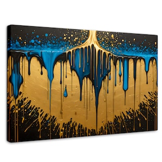 Foto 1 | Cuadro Decorativo Canvas Sinfonía Dorada 90x60
