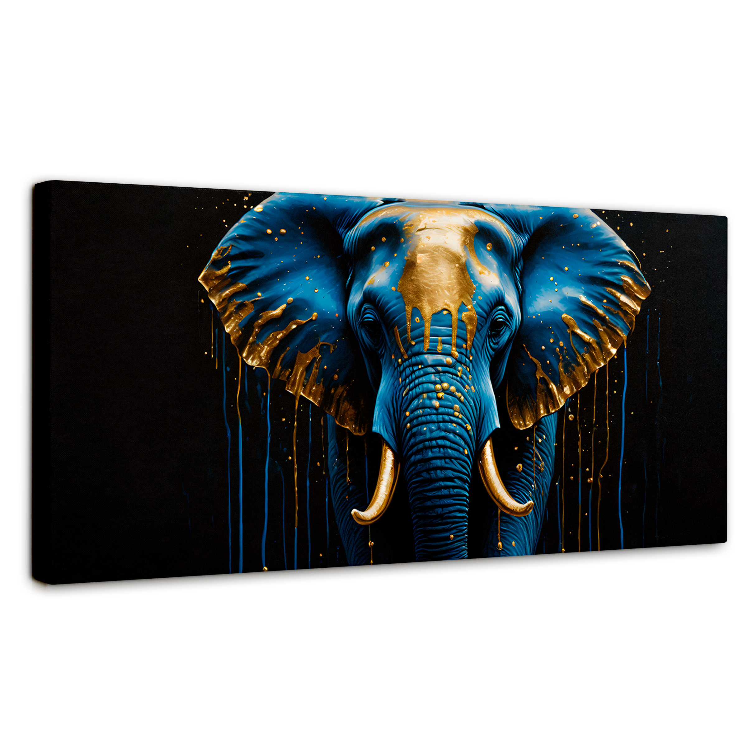 Foto 2 pulgar | Cuadro Decorativo Canvas Elefante Celestial 120x60