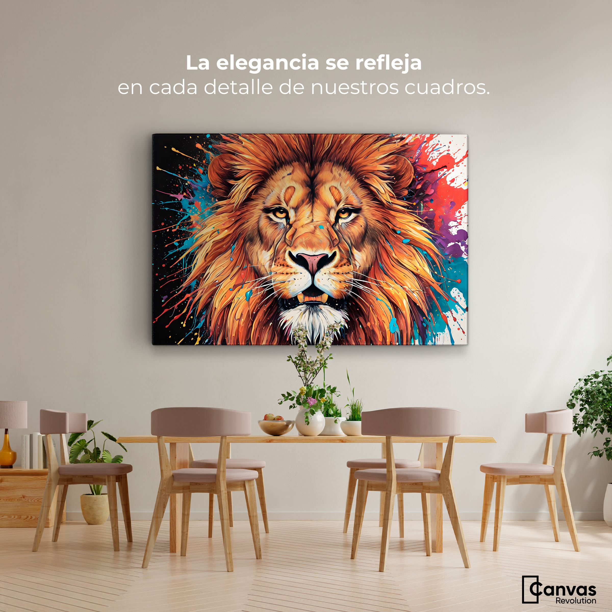 Foto 2 | Cuadro Decorativo Canvas Majestad Colores 90x60