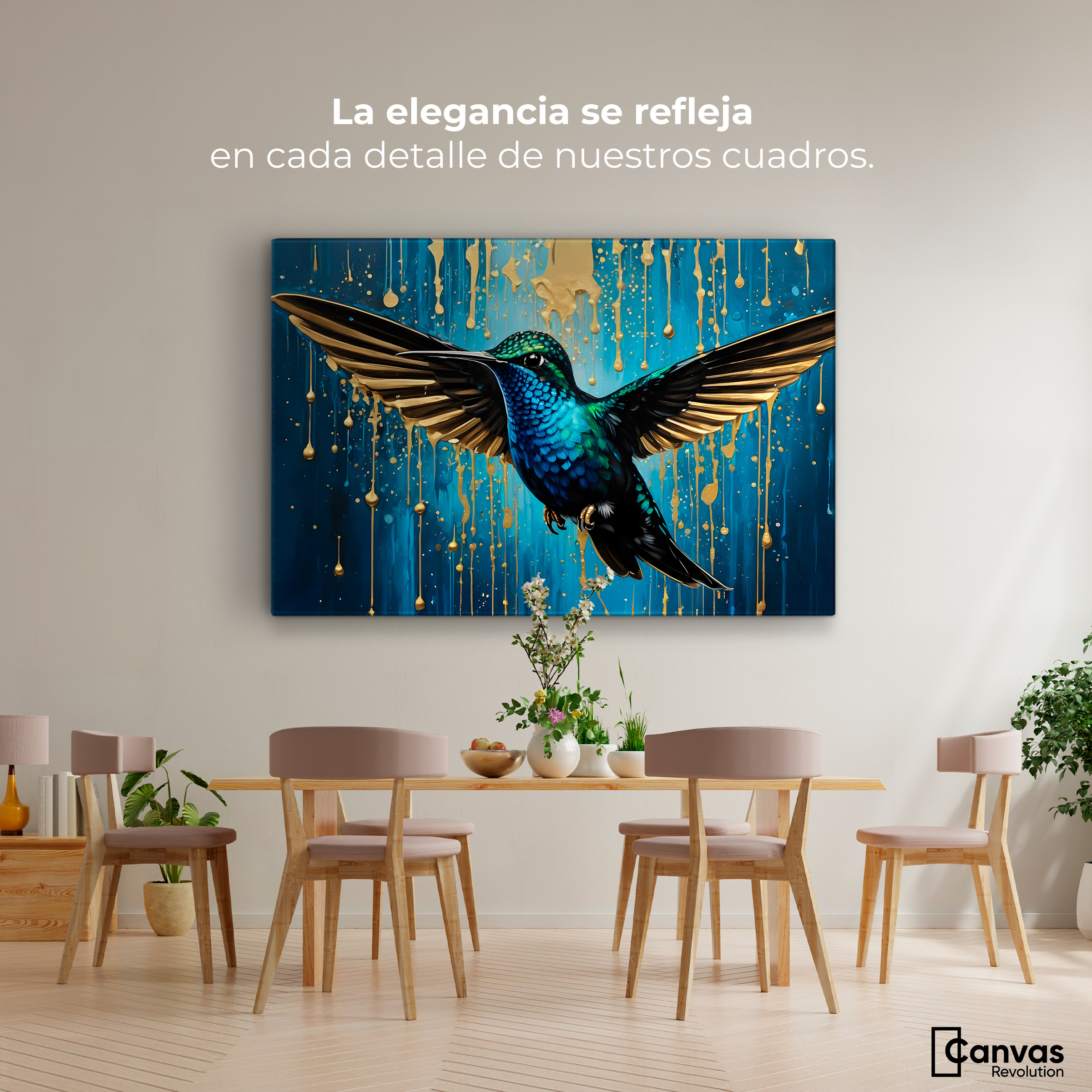 Foto 3 pulgar | Cuadro Decorativo Canvas Alas Celestiales 90x60