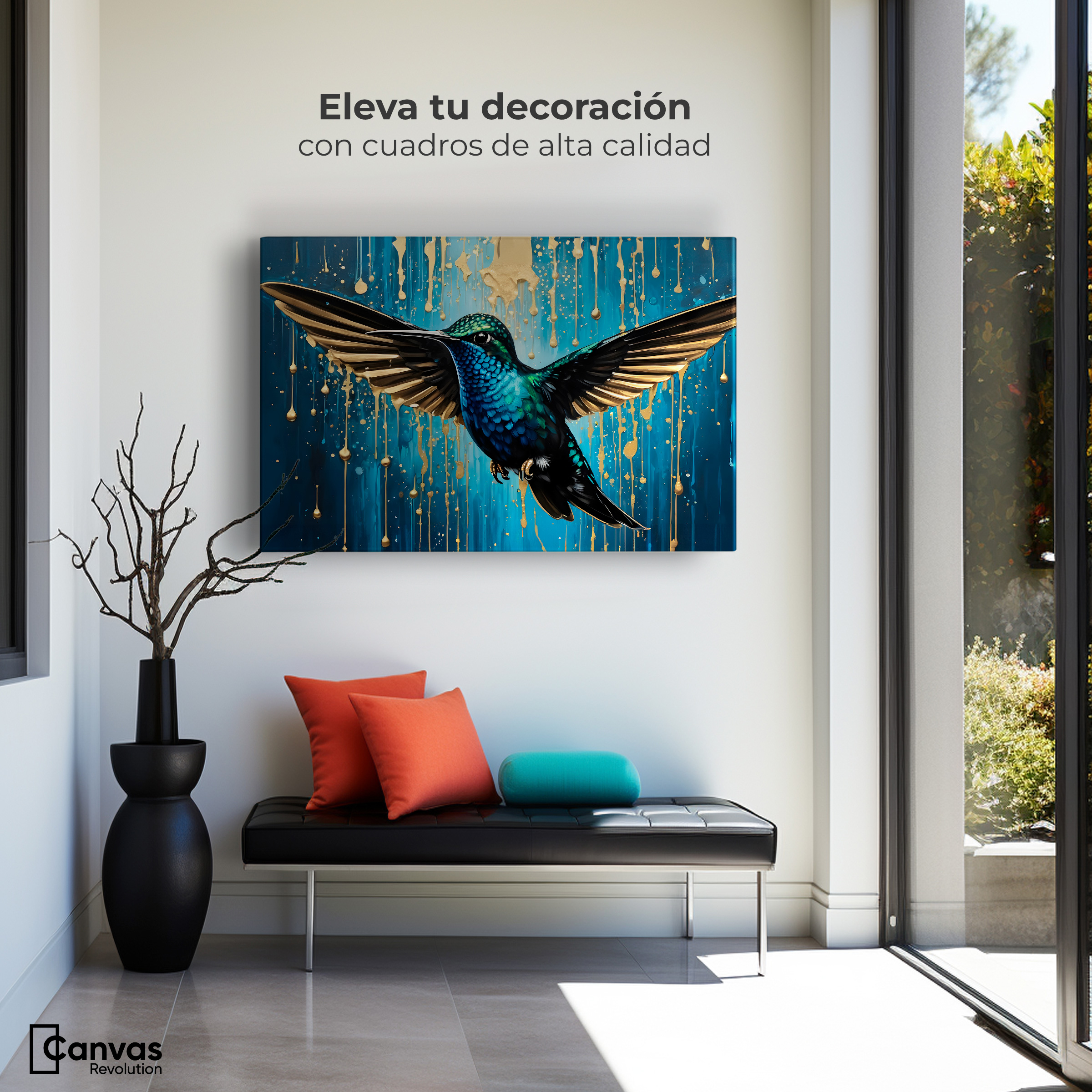 Foto 4 pulgar | Cuadro Decorativo Canvas Alas Celestiales 90x60