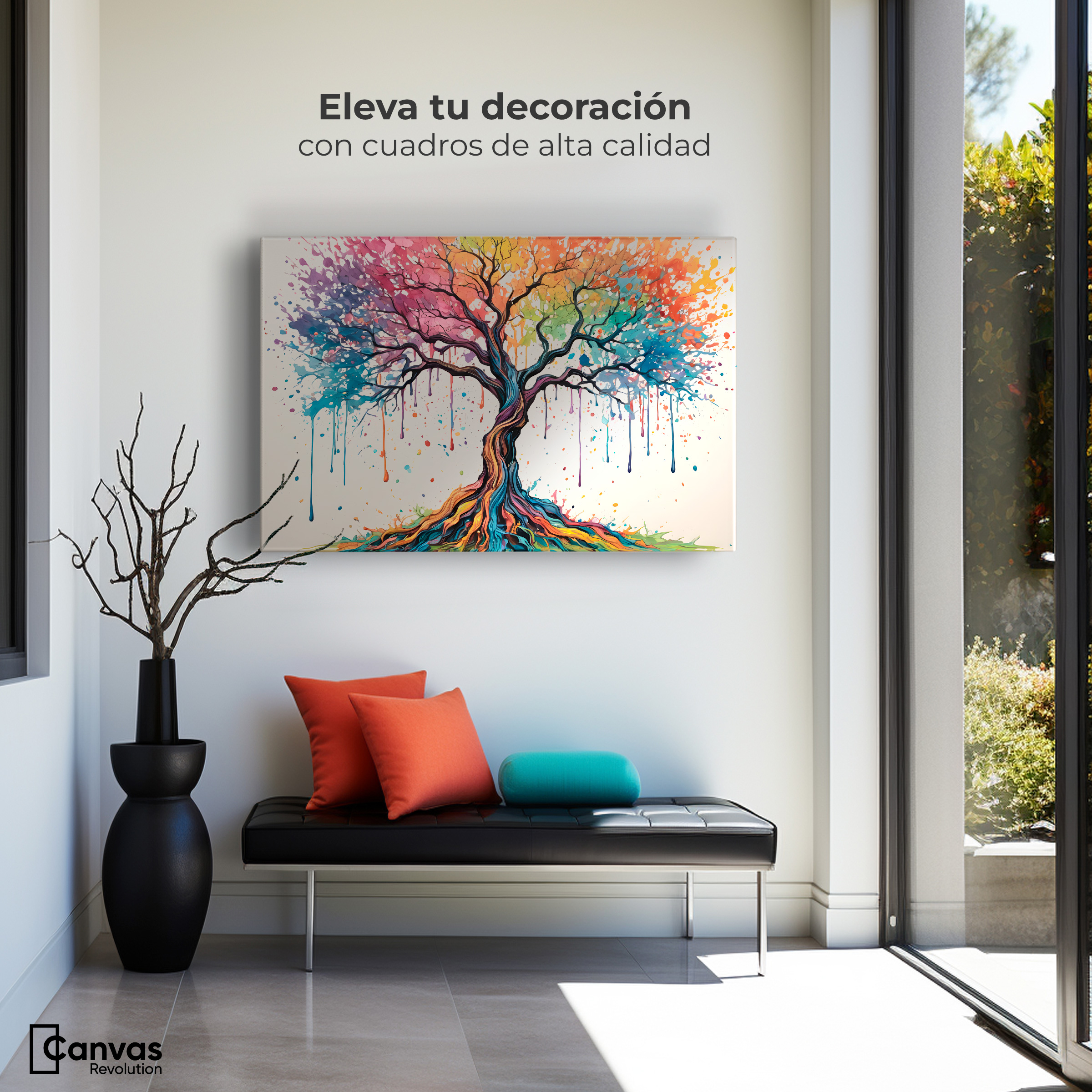 Foto 4 pulgar | Cuadro Decorativo Canvas Energía Natural 90x60