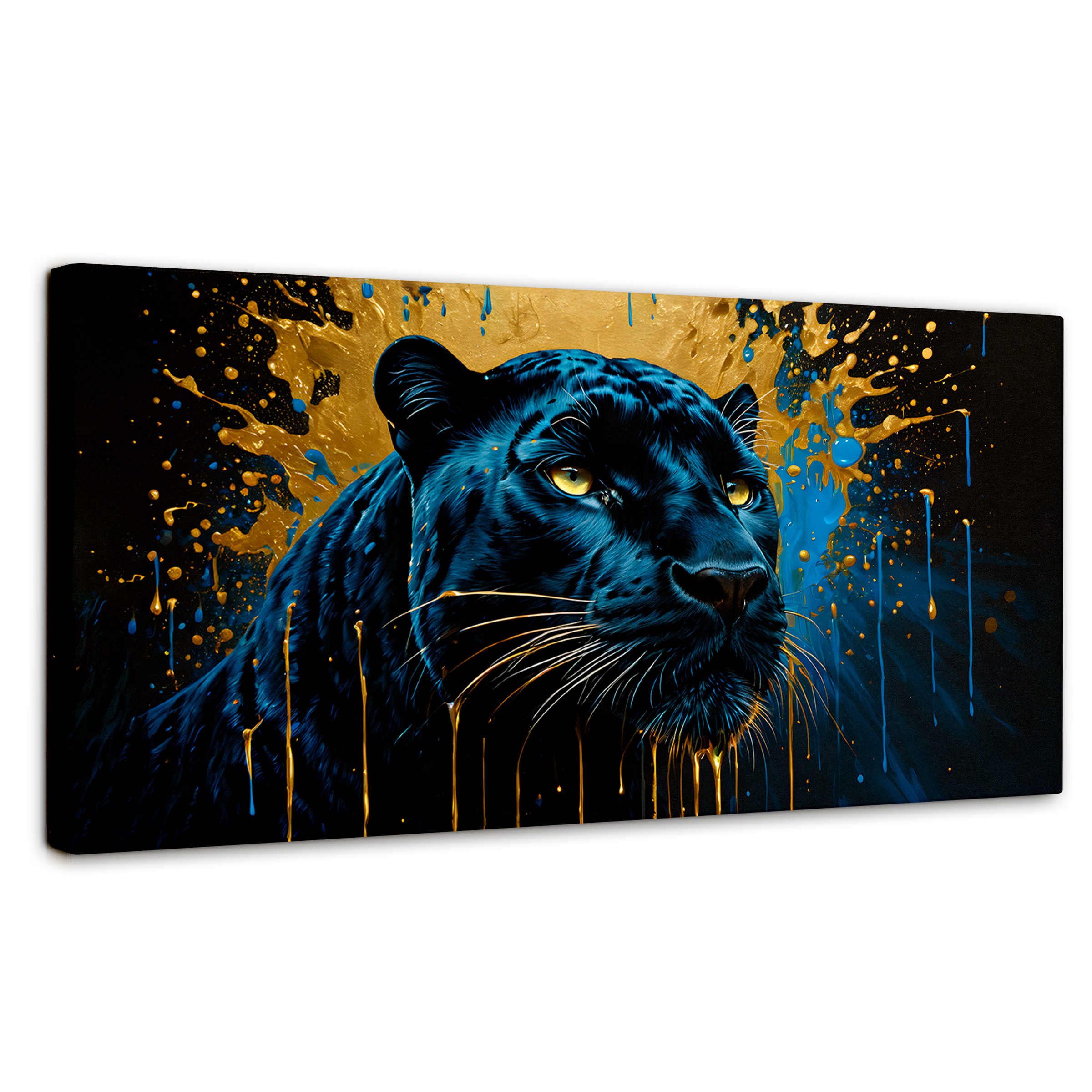 Cuadro Decorativo Canvas Pantera Celestial 120x60