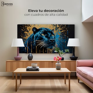 Foto 3 | Cuadro Decorativo Canvas Pantera Celestial 120x60