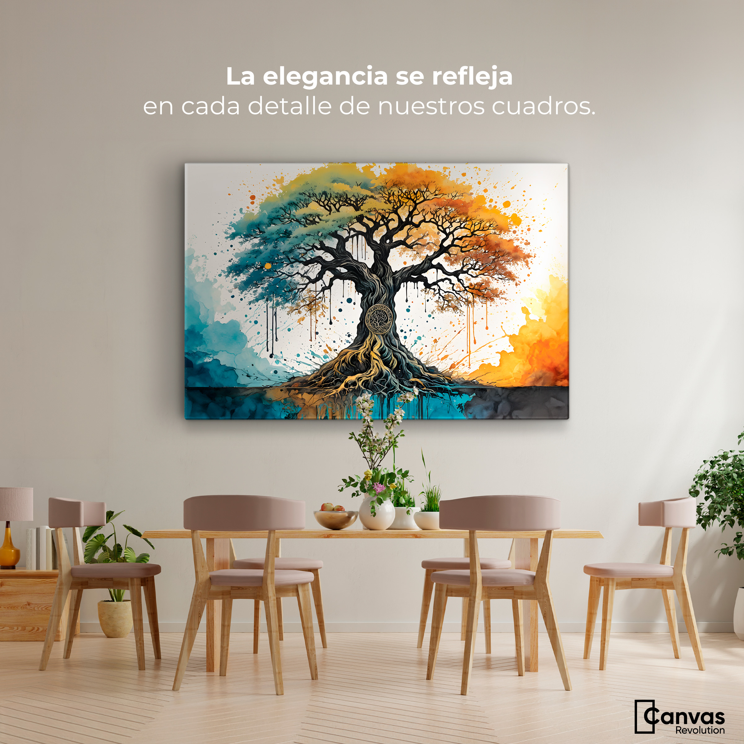 Foto 2 | Cuadro Decorativo Canvas Sinfonías Otoño 90x60