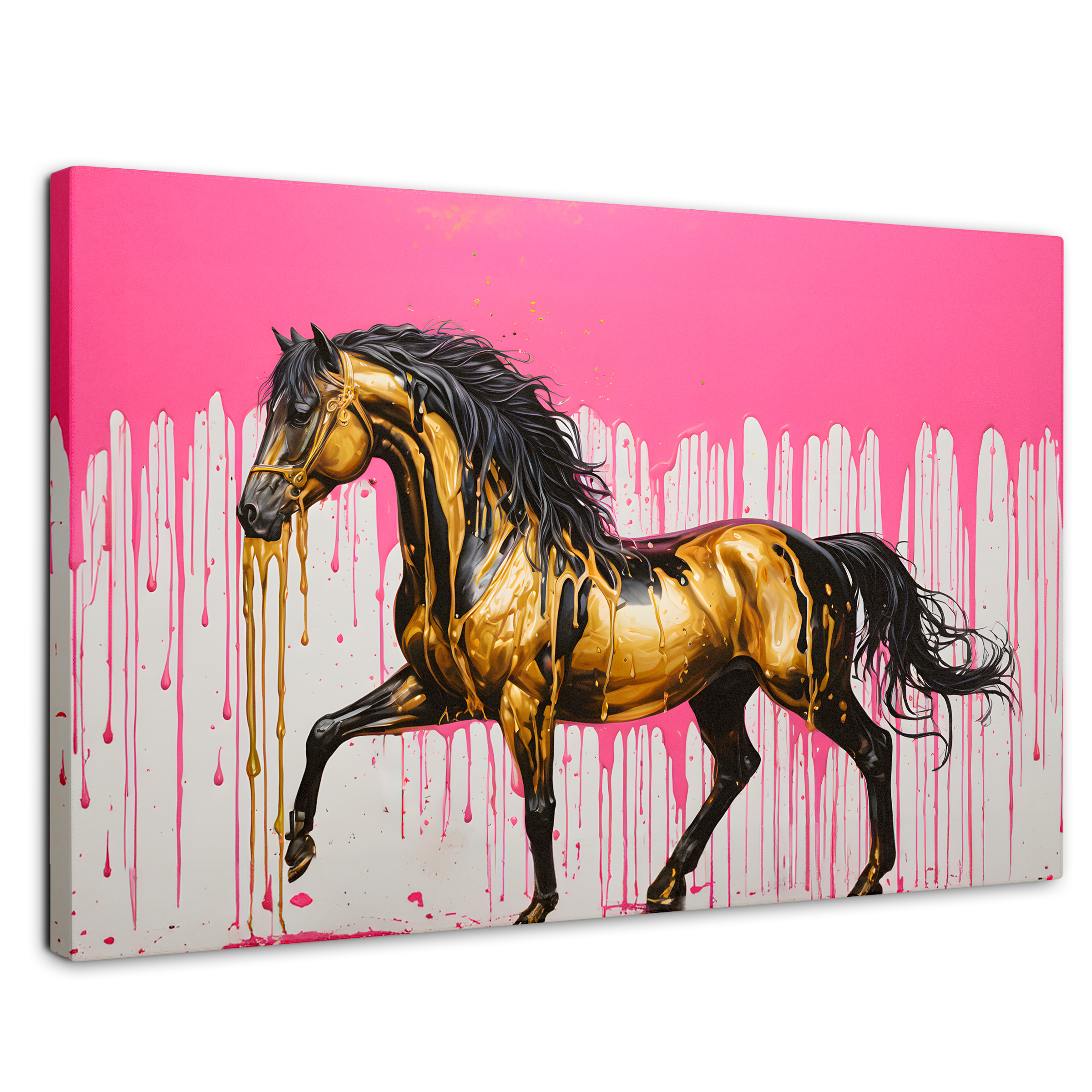 Cuadro Decorativo Canvas Esplendor Oro Rosa 90x60