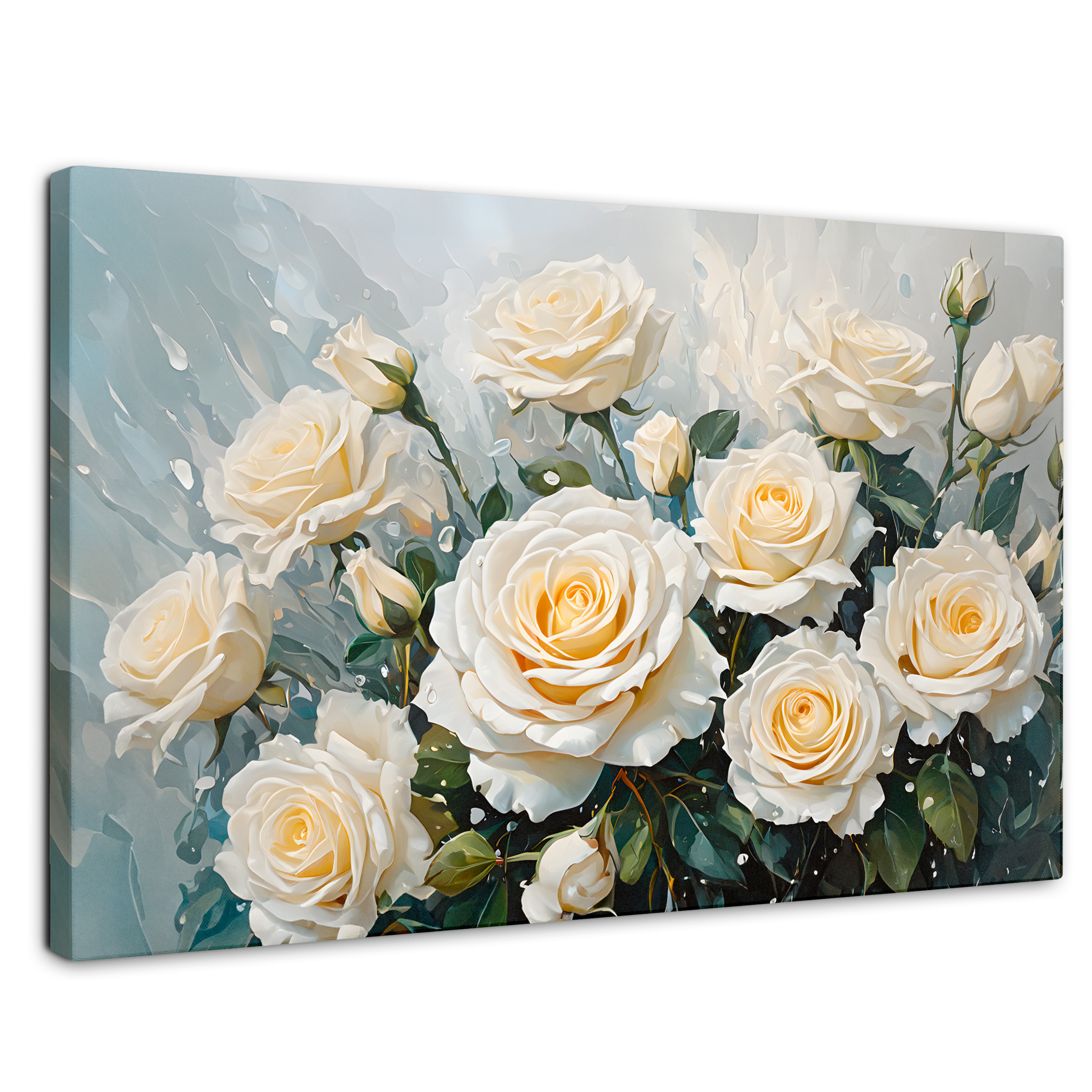 Cuadro Decorativo Canvas Rosas Vibrantes 90x60