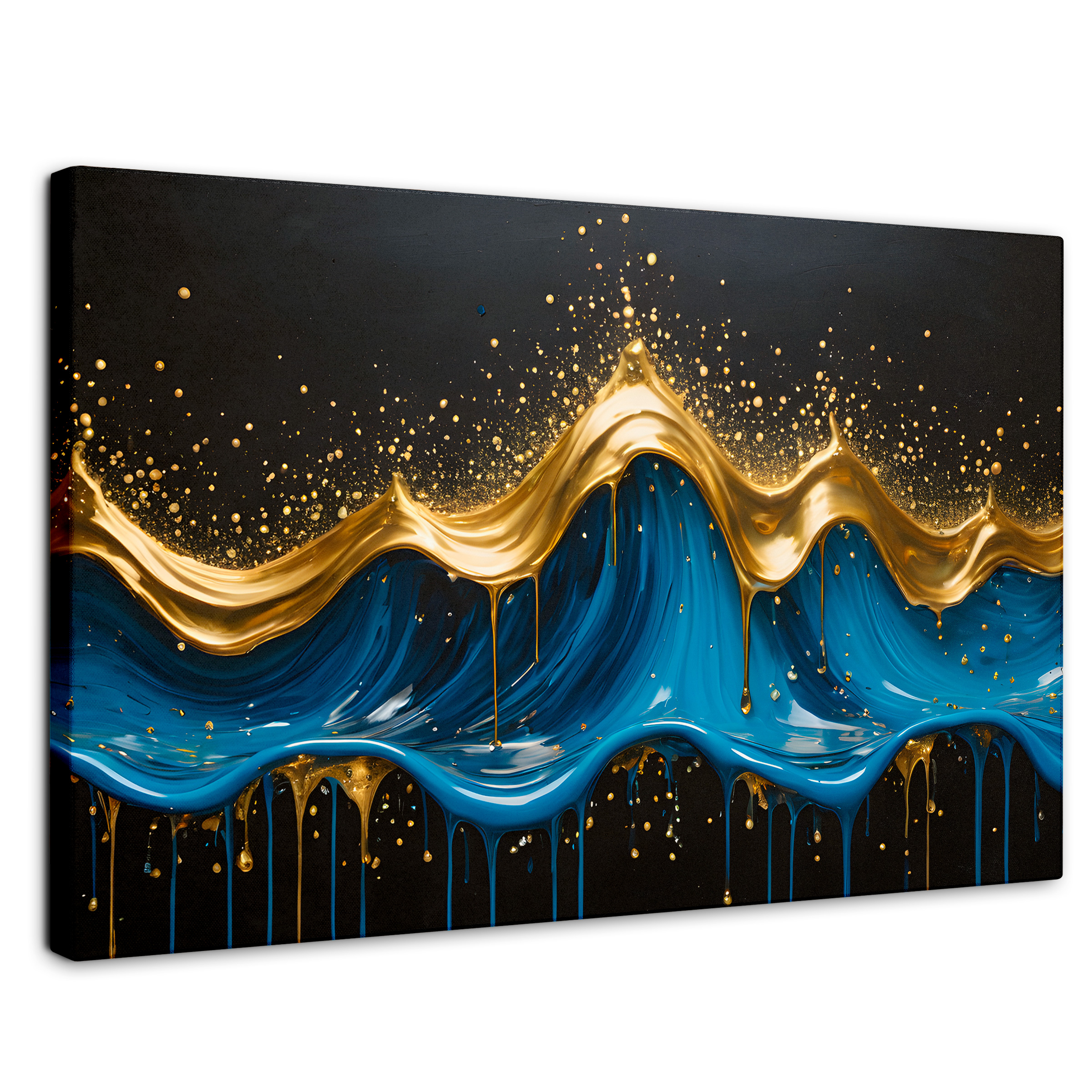 Cuadro Decorativo Canvas Ondas Preciosas 90x60