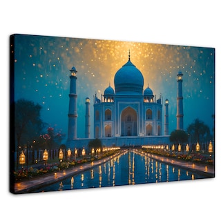 Foto 1 | Cuadro Decorativo Canvas Estrellas Taj Mahal 90x60