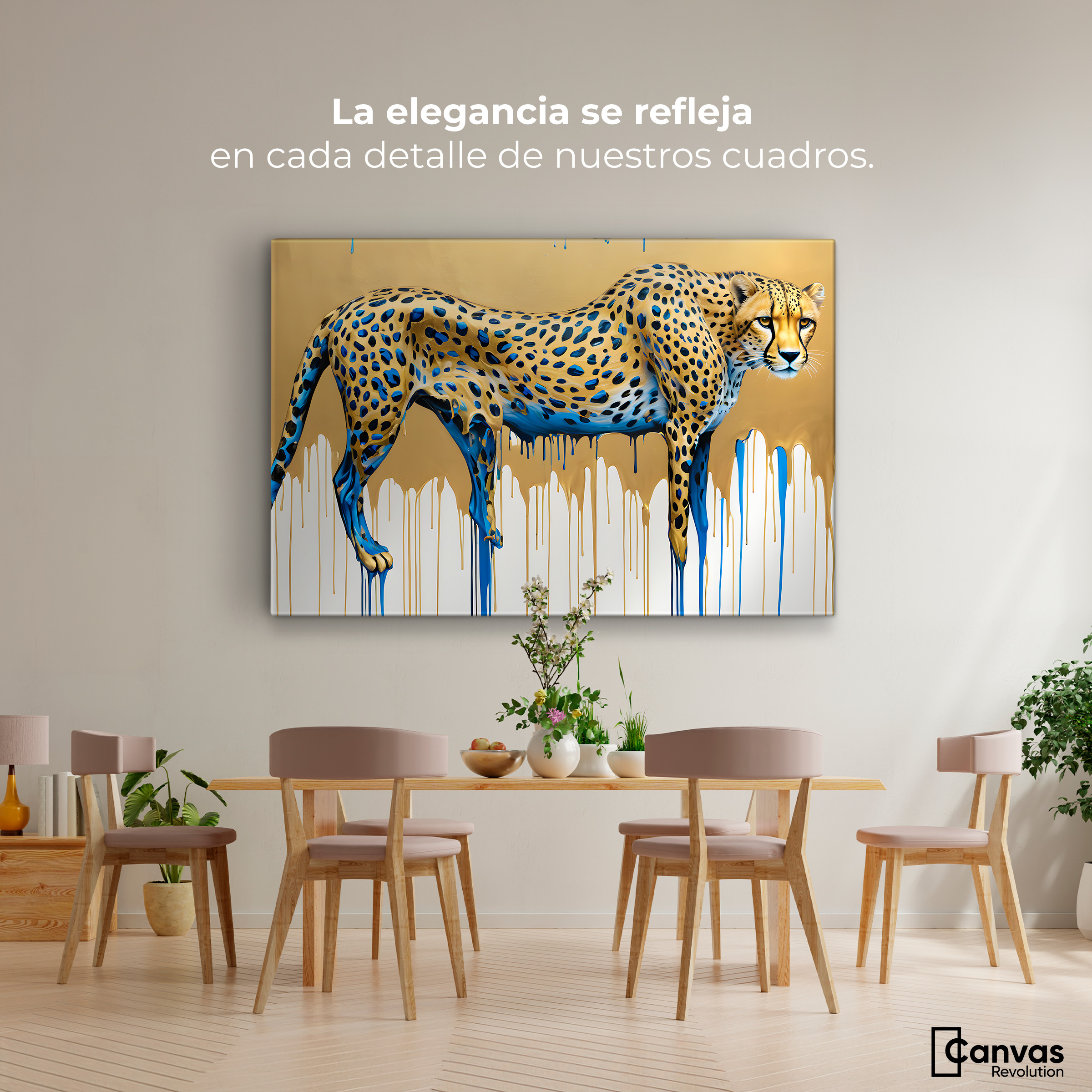 Foto 2 | Cuadro Decorativo Canvas Majestad Derretida 90x60