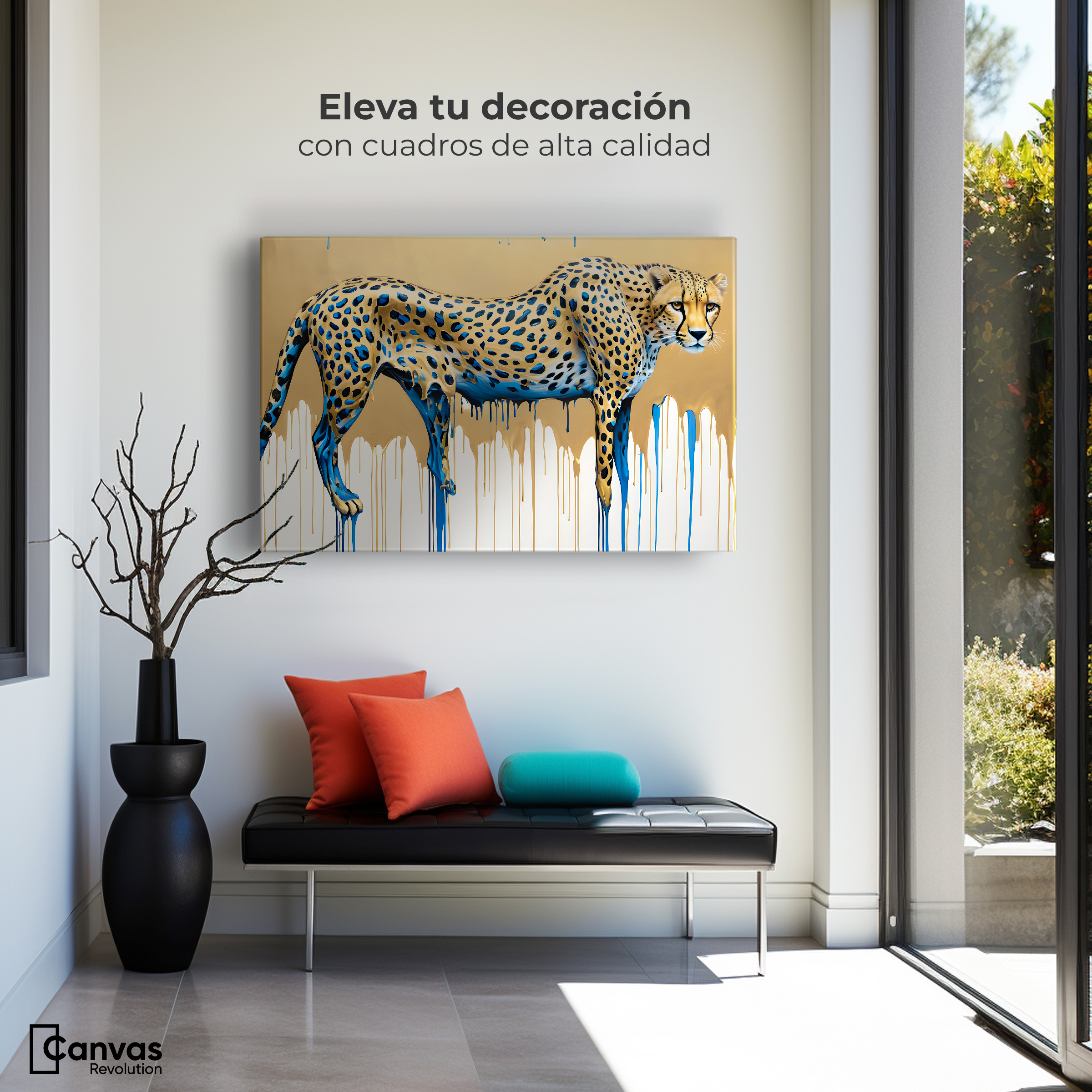 Foto 3 | Cuadro Decorativo Canvas Majestad Derretida 90x60