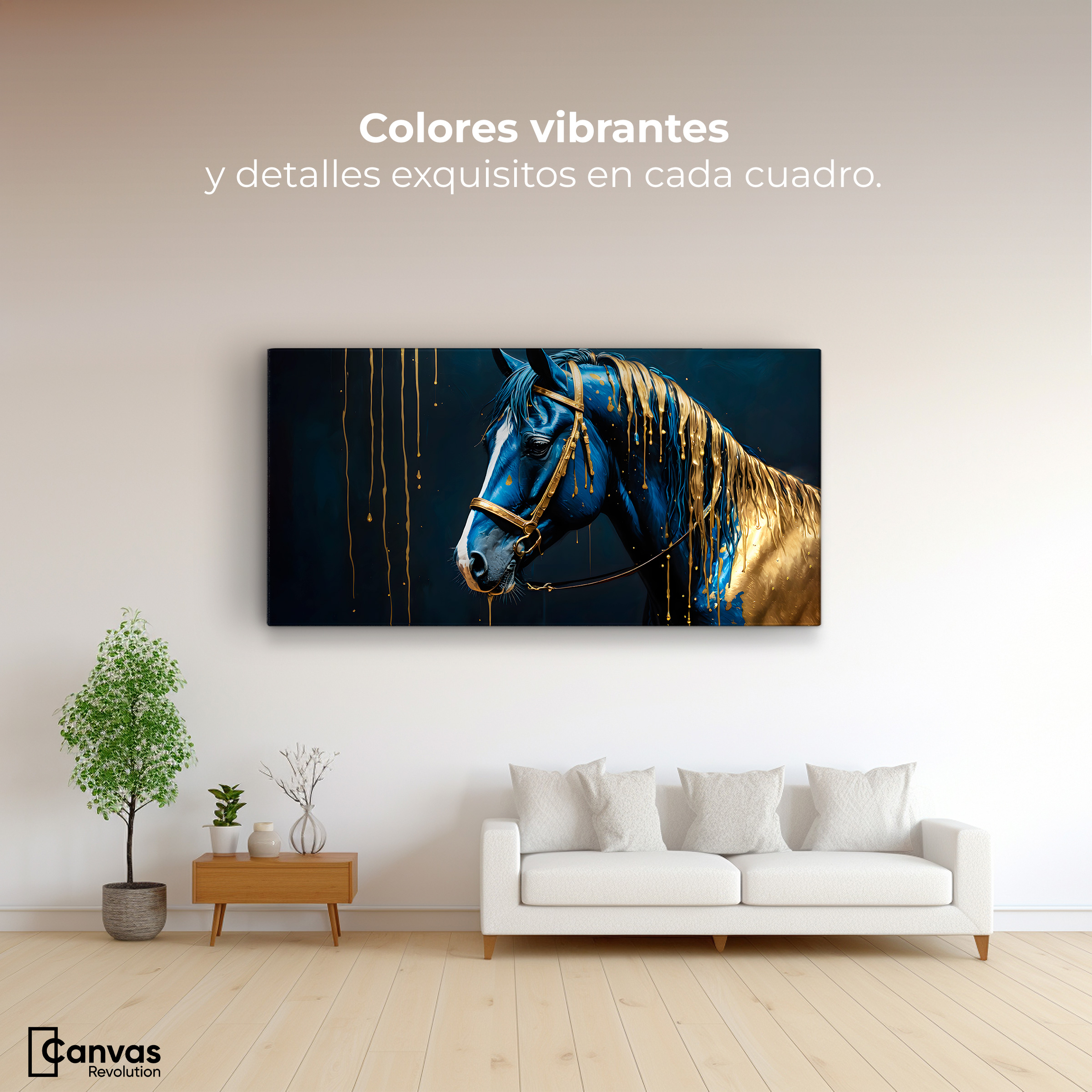 Foto 3 pulgar | Cuadro Decorativo Canvas Caballo Celestial 120x60