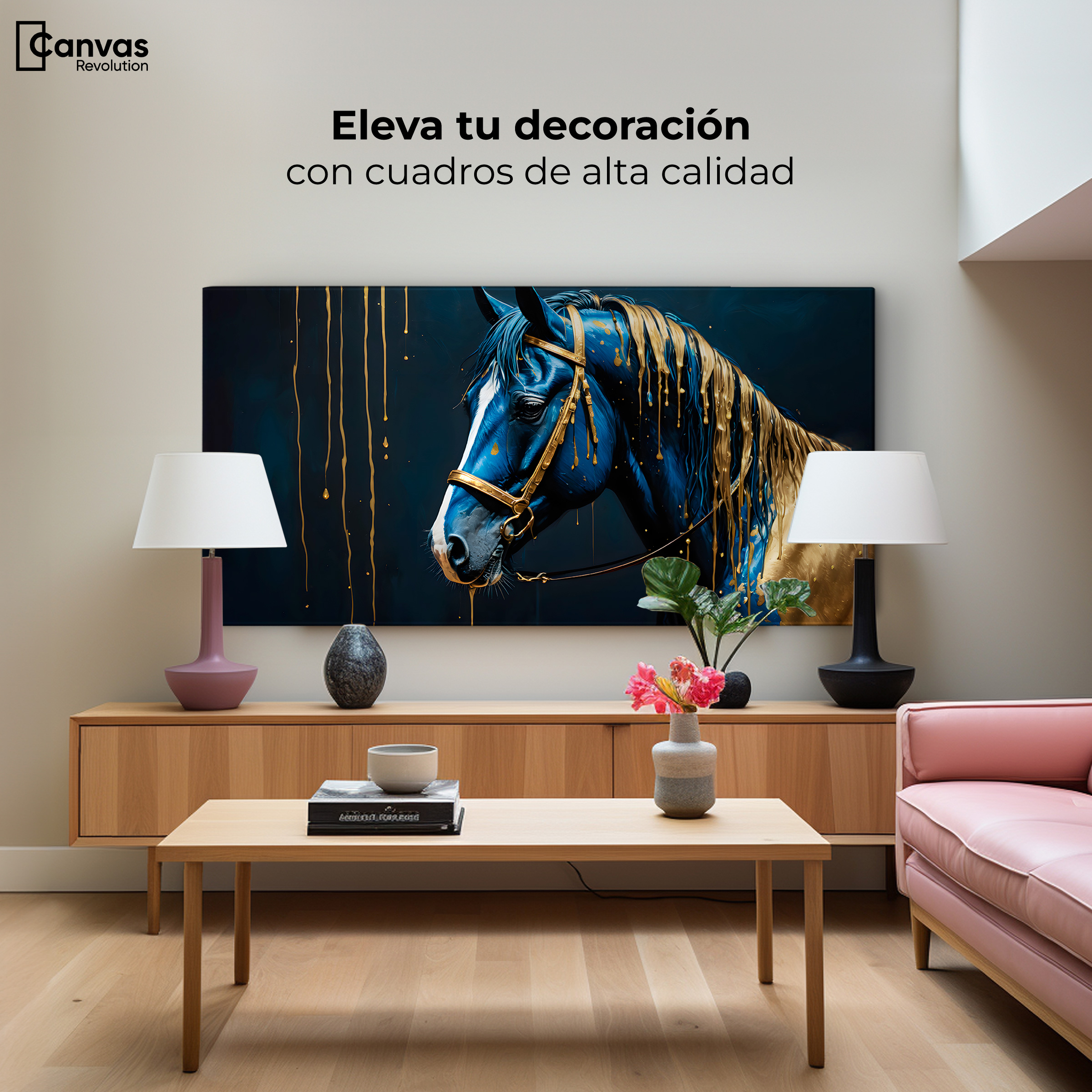 Foto 4 pulgar | Cuadro Decorativo Canvas Caballo Celestial 120x60