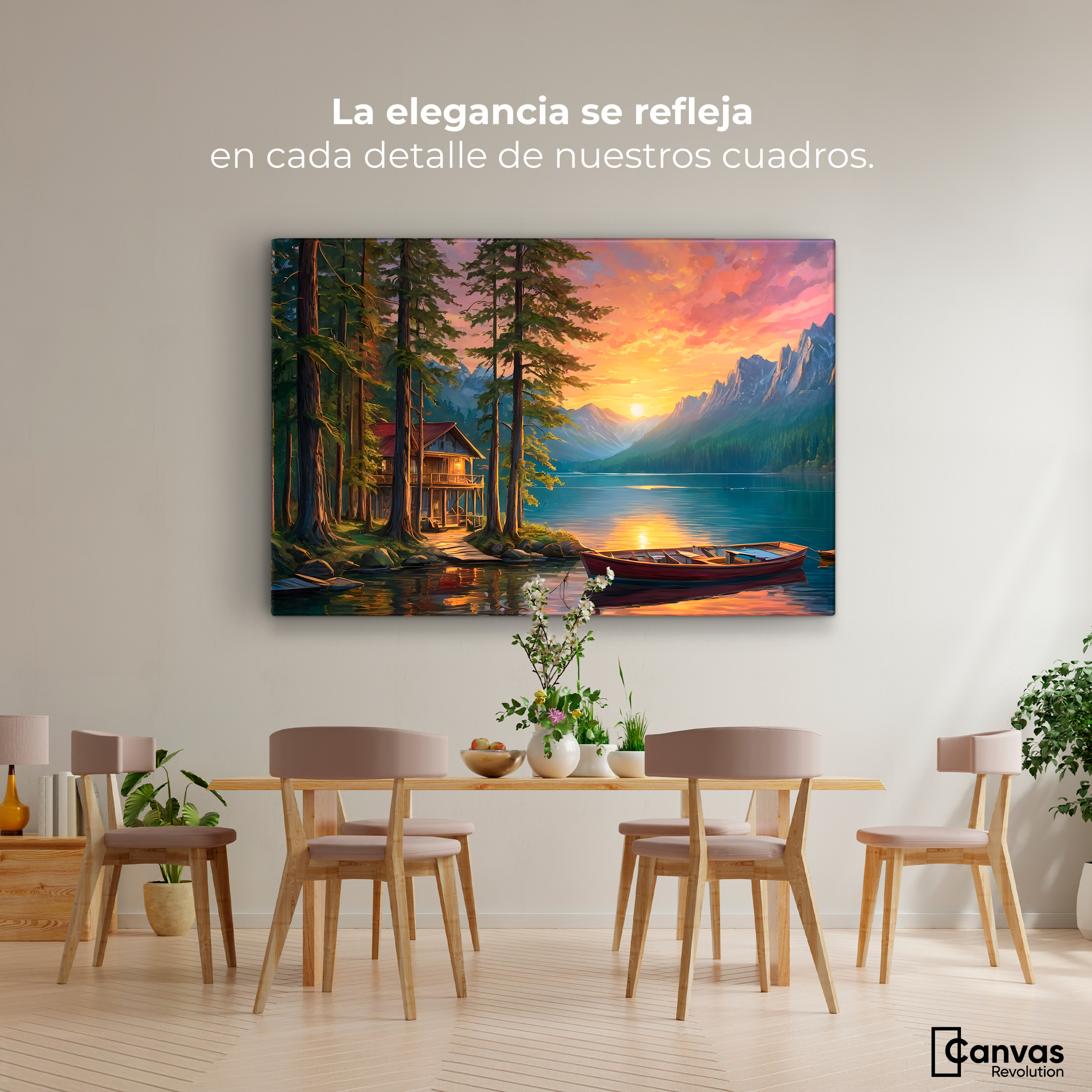 Foto 2 | Cuadro Decorativo Canvas Paisaje Estelar 90x60